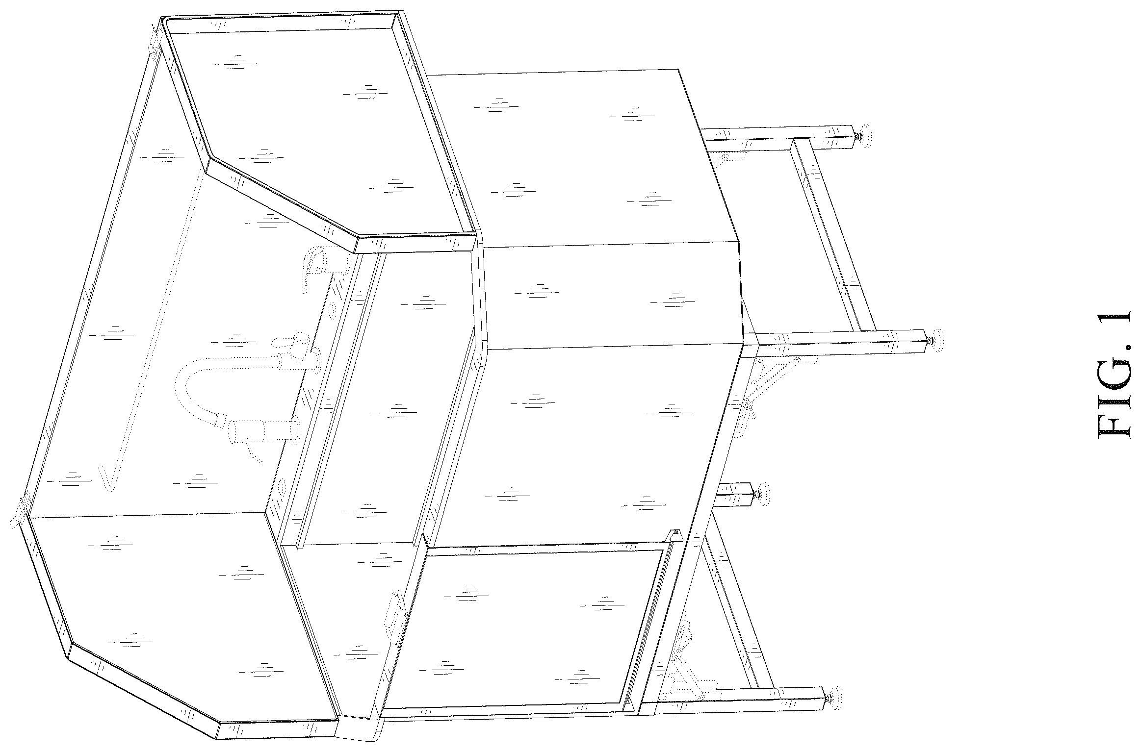 Patent USD1124530 — Pet bathing table — Figure 1