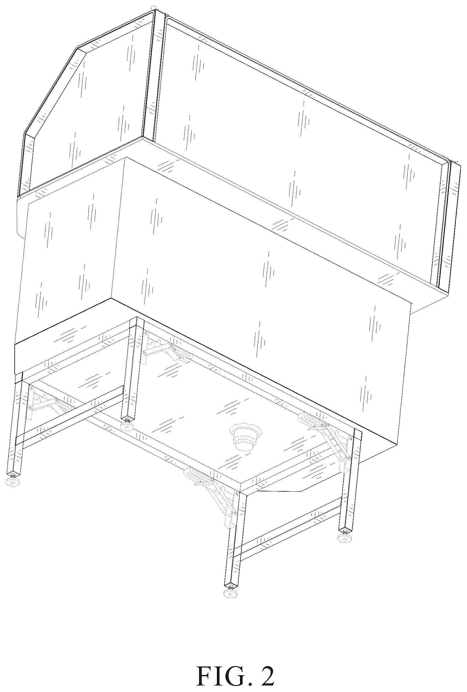 Patent USD1124530 Figure 2 – Pet bathing table