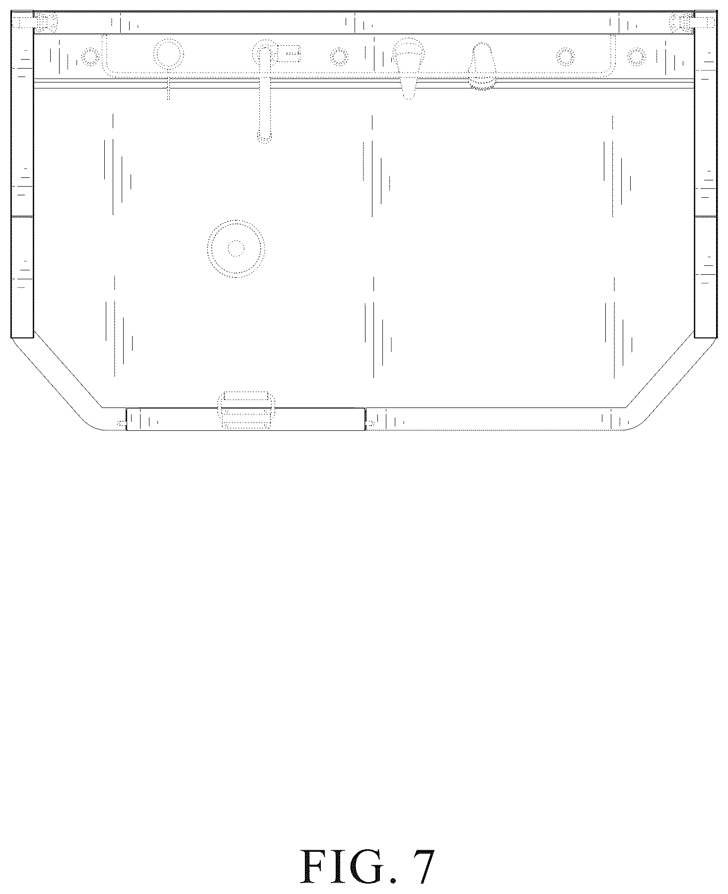 Patent USD1124530 Figure 7 – Pet bathing table