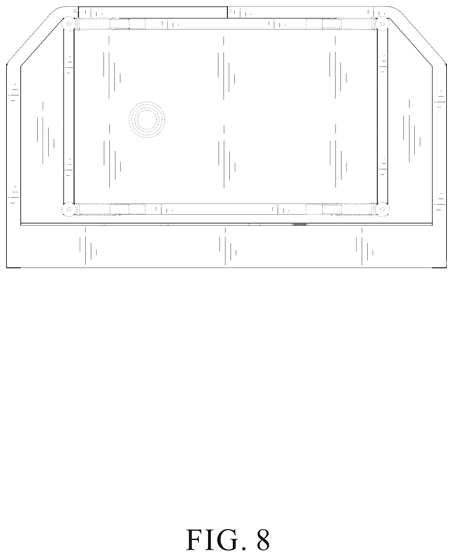 Patent USD1124530 Figure 8 – Pet bathing table