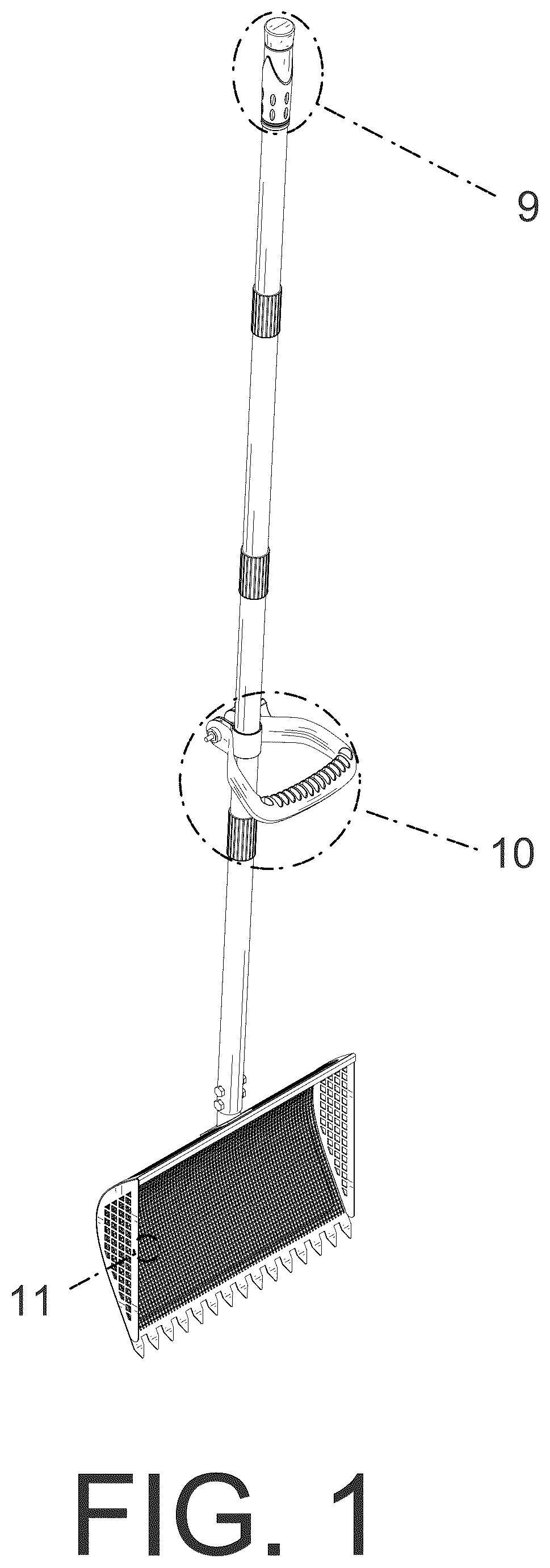 Patent USD1124535 Figure 1 – Chicken poop scooper