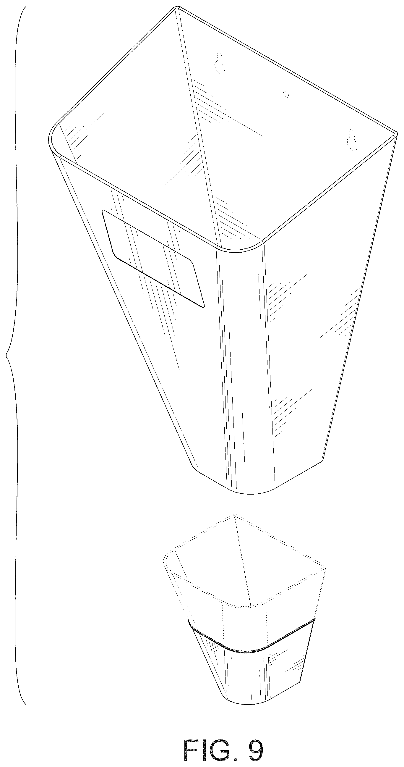 Patent USD1124540 Figure 9 – Chicken killing cone