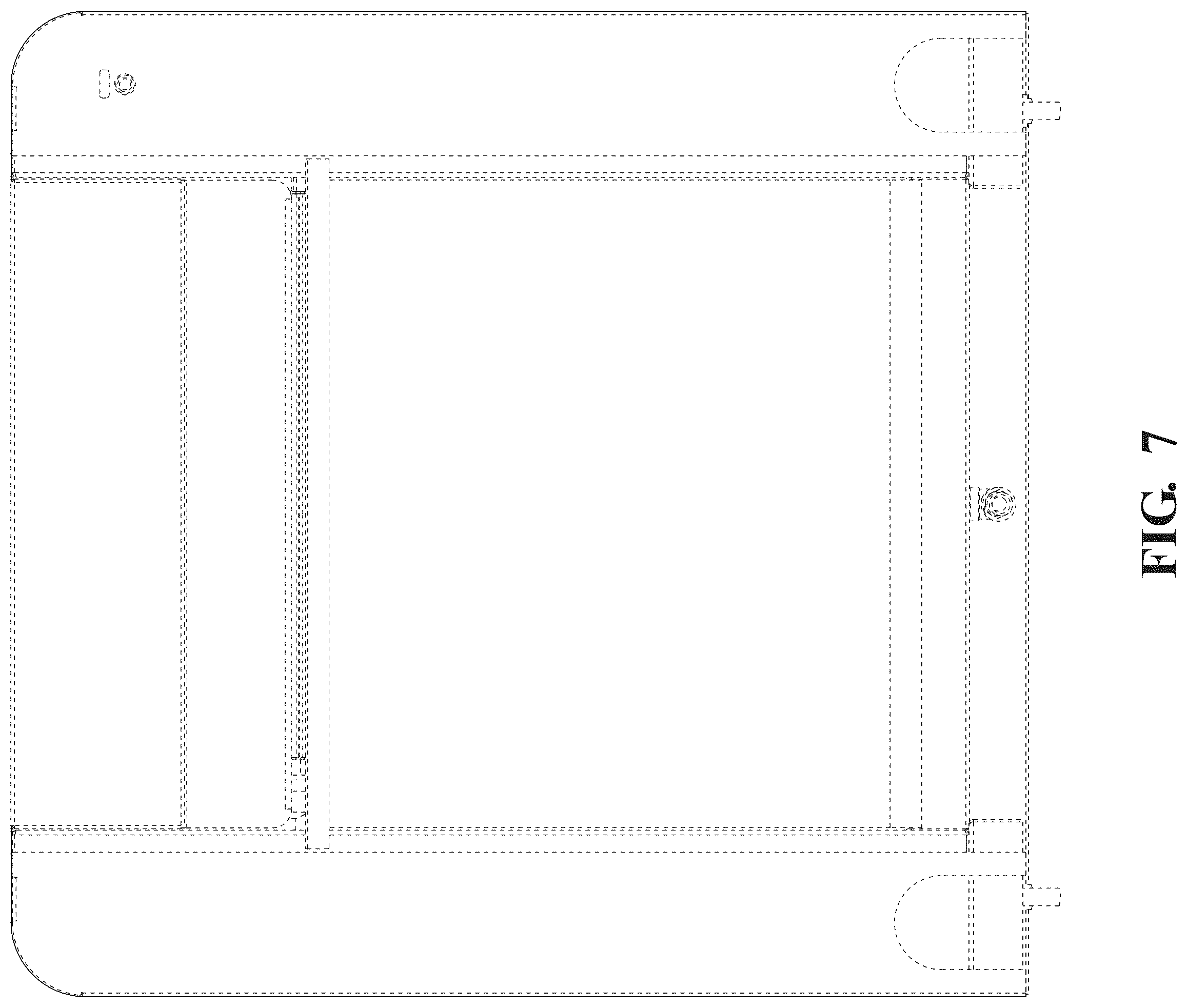 Patent USD1124543 Figure 7 – Vehicle mat washer
