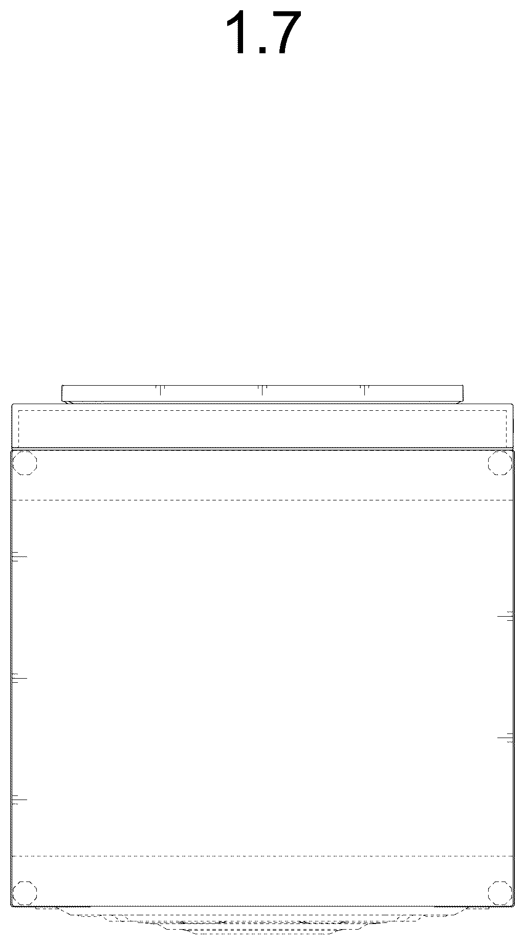 Patent USD1124544 Figure 7 – Electric washing machine