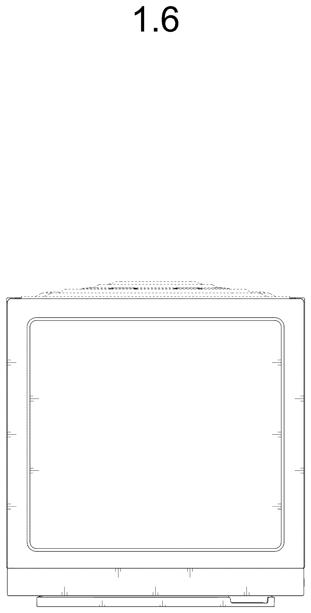 Patent USD1124545 Figure 6 – Electric washing machine