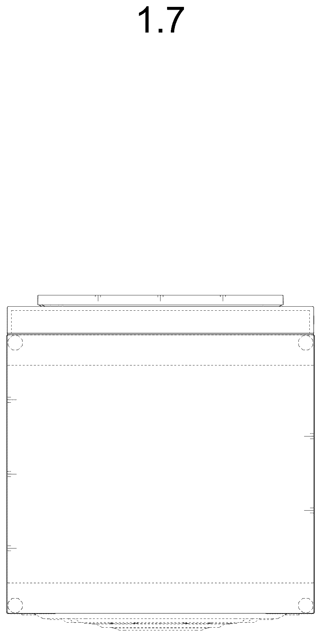 Patent USD1124545 Figure 7 – Electric washing machine