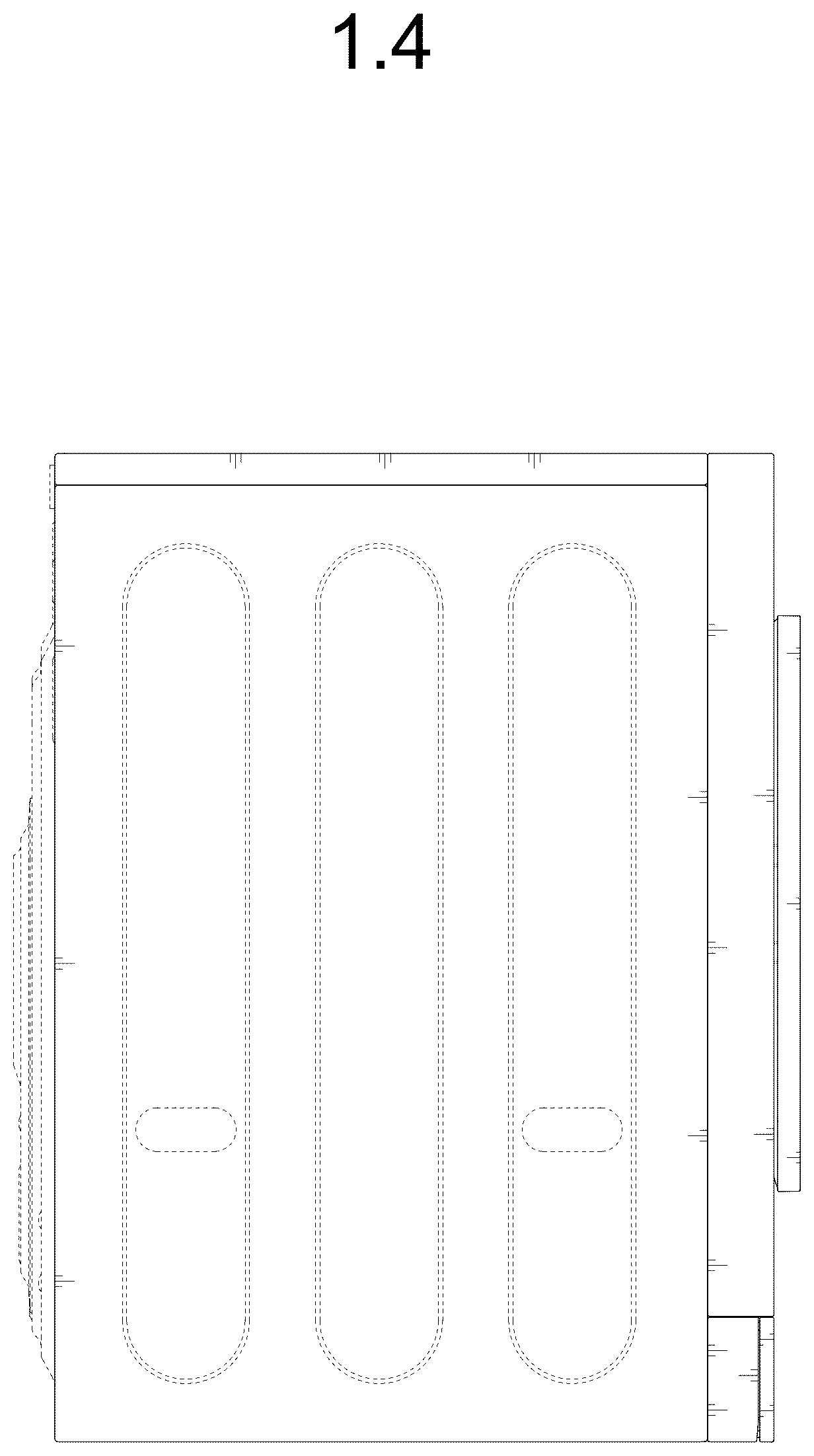 Patent USD1124546 Figure 4 – Electric washing machine
