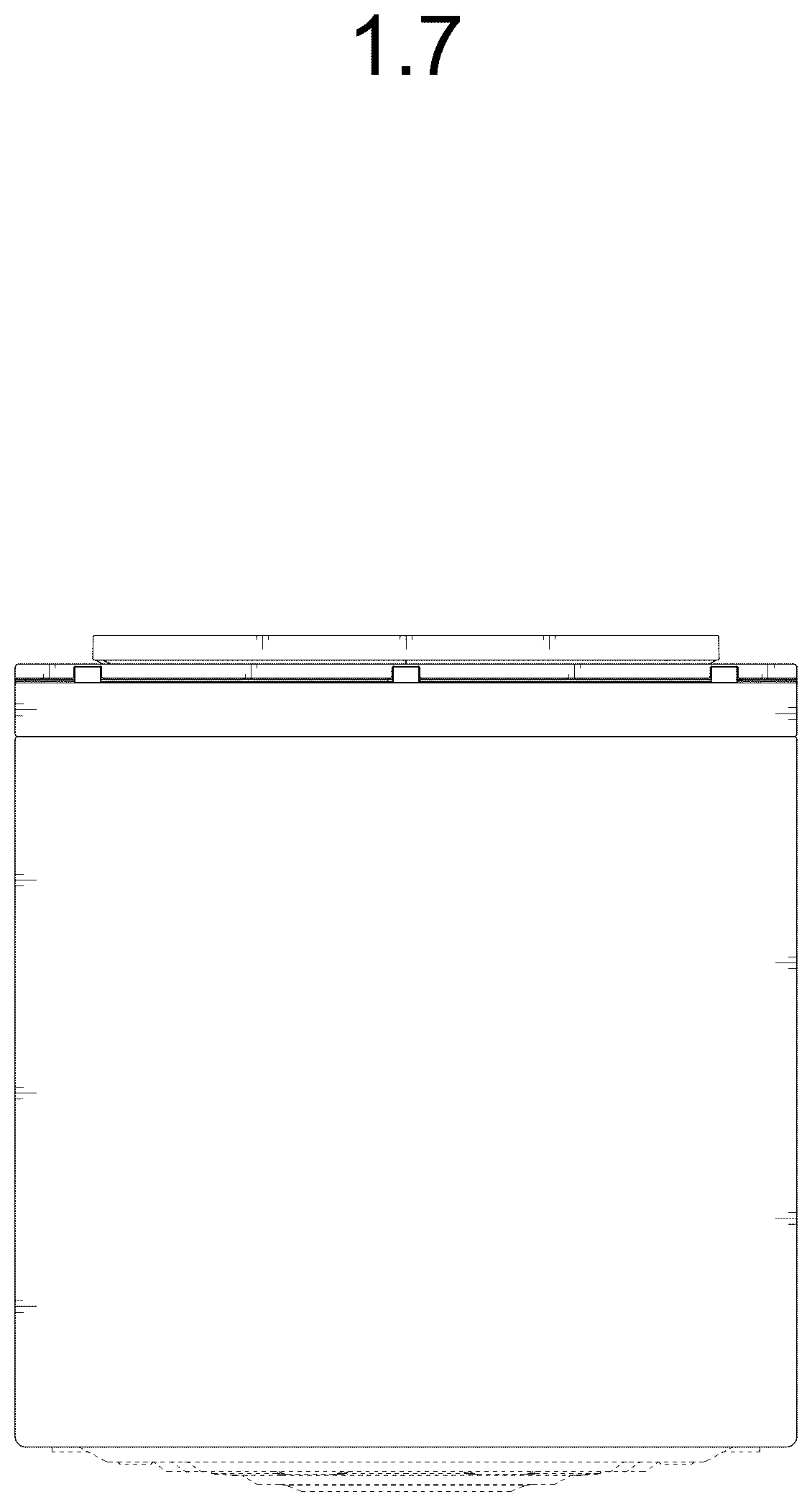 Patent USD1124546 Figure 7 – Electric washing machine