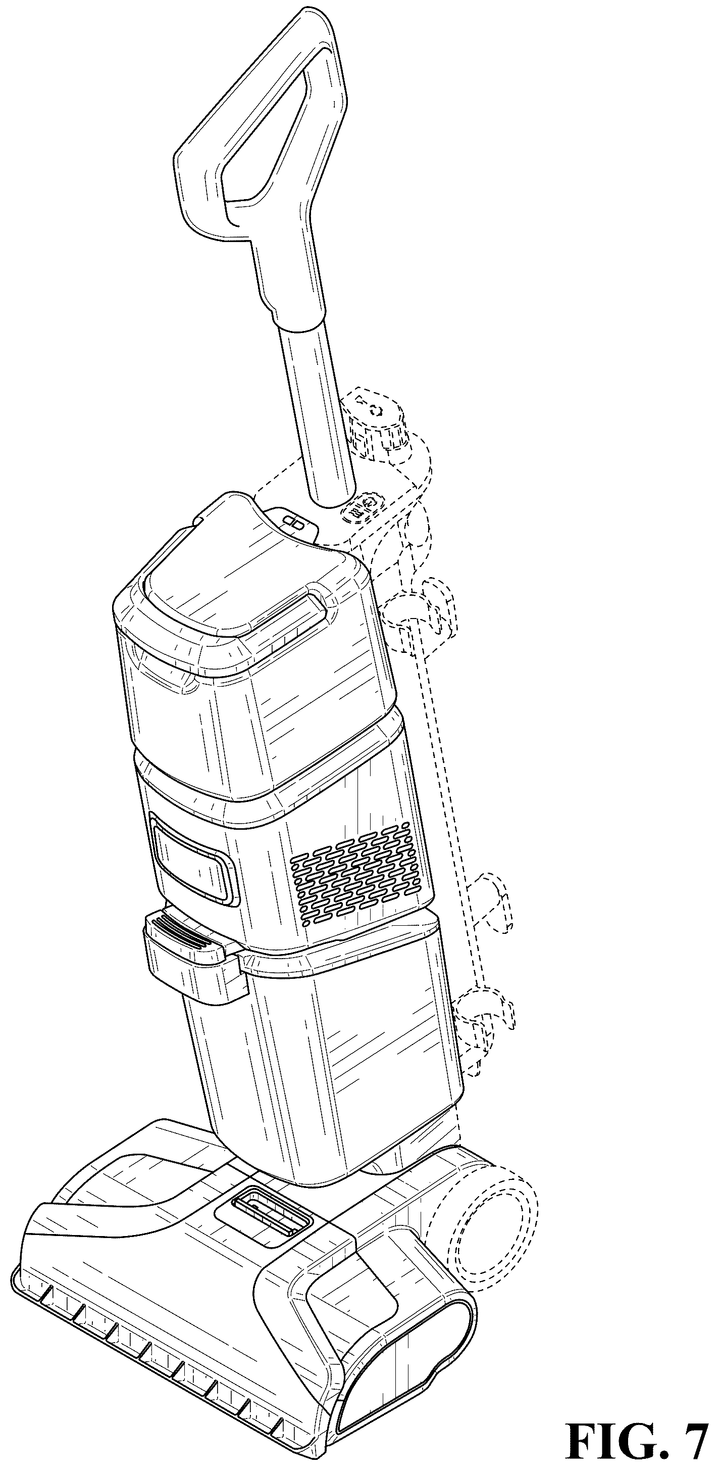 Patent USD1124547 Figure 6 – Surface cleaning device