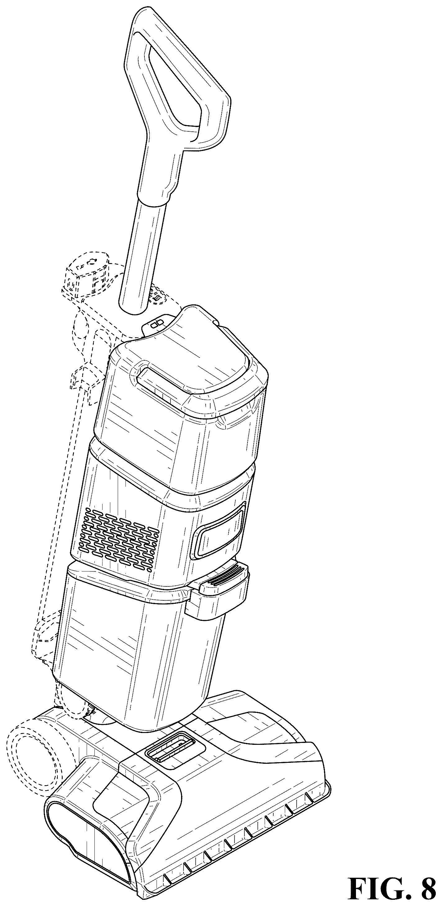 Patent USD1124547 Figure 7 – Surface cleaning device