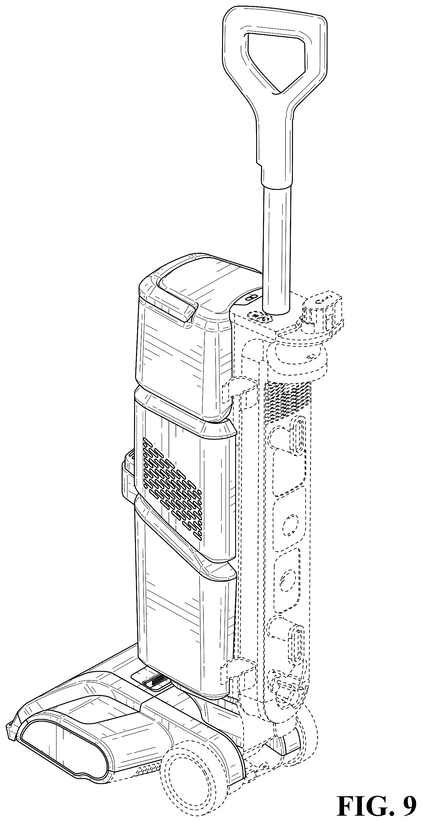 Patent USD1124547 Figure 8 – Surface cleaning device