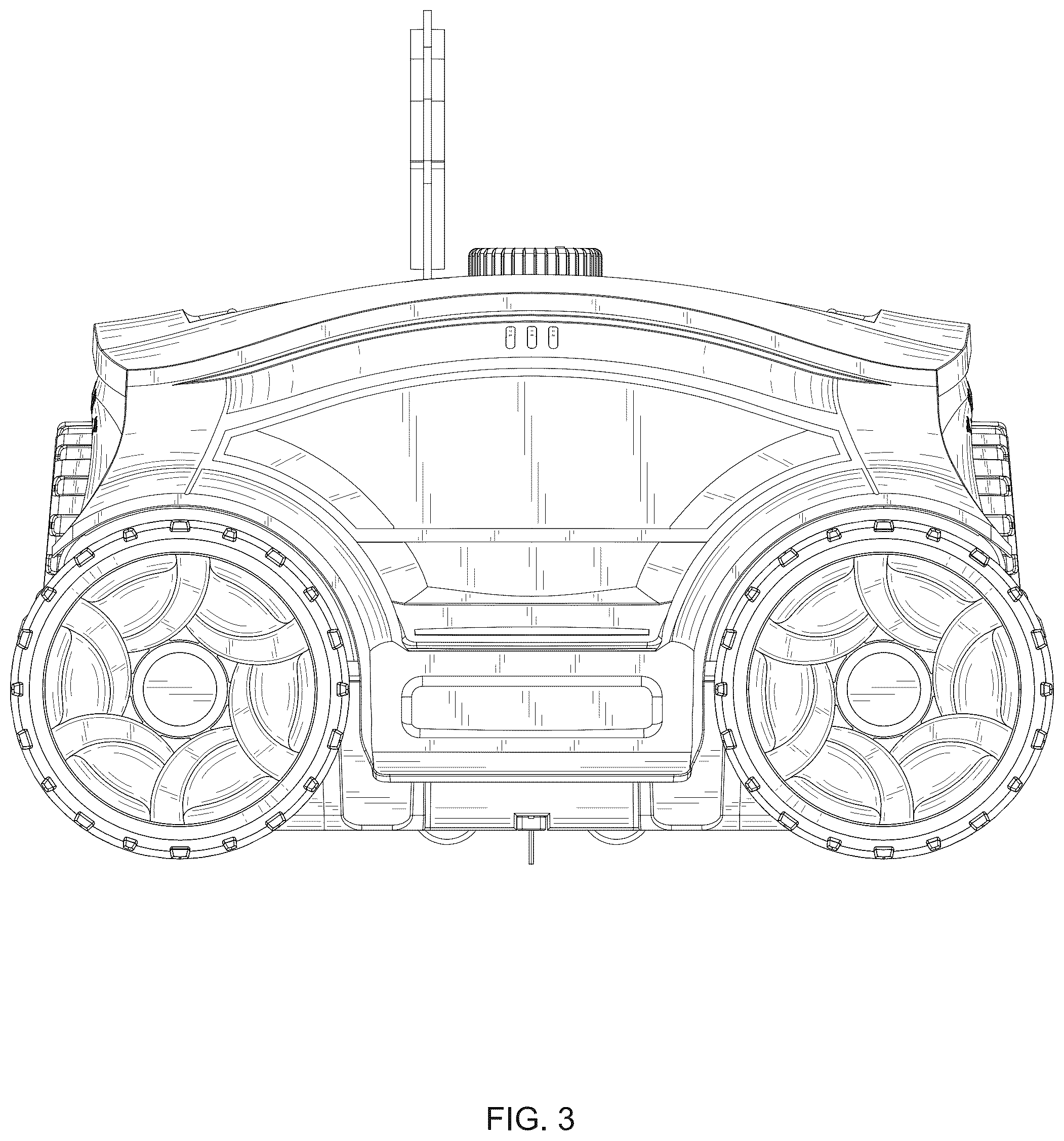 Patent USD1124549 Figure 3 – Pool cleaning device