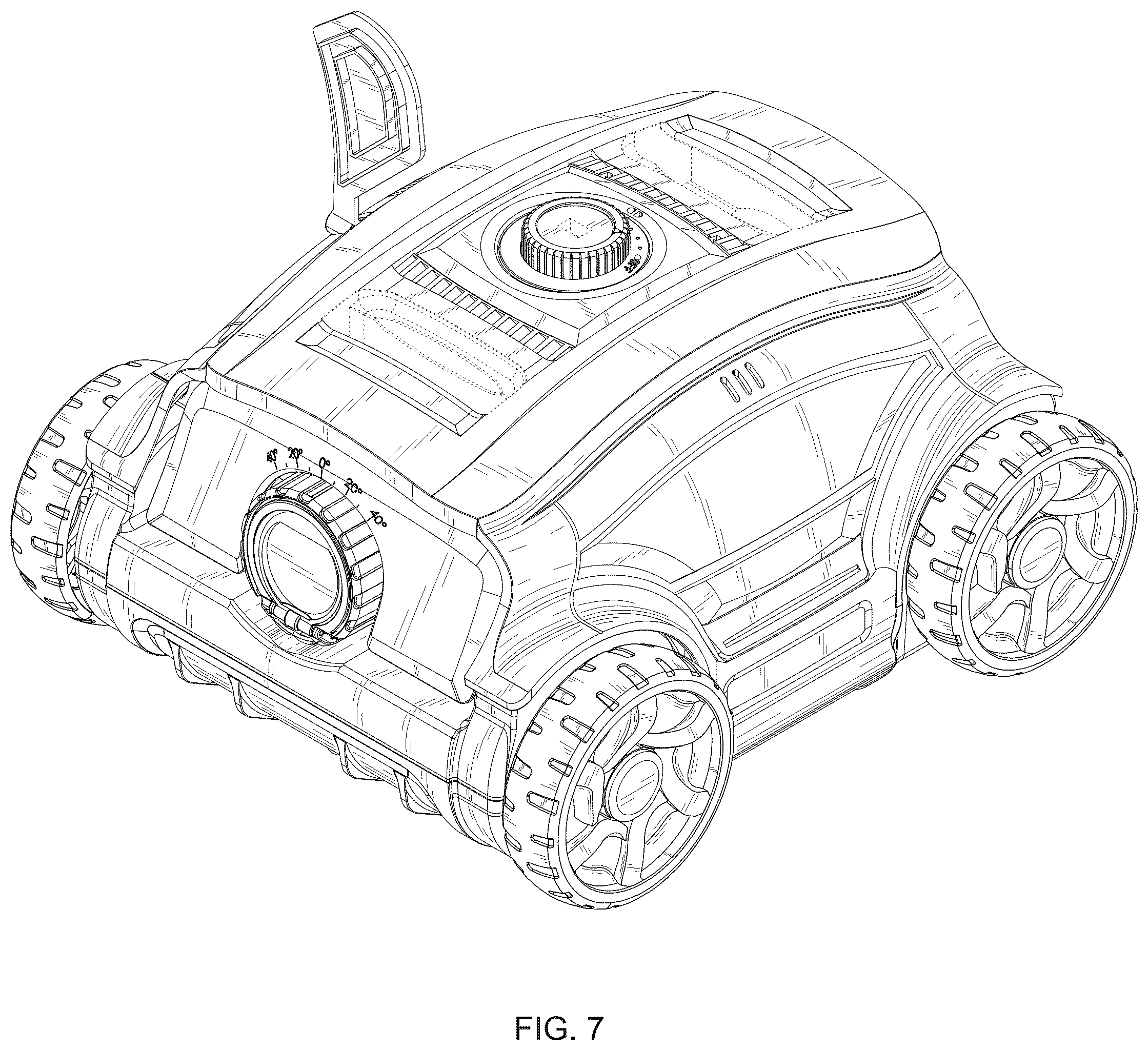Patent USD1124549 Figure 7 – Pool cleaning device