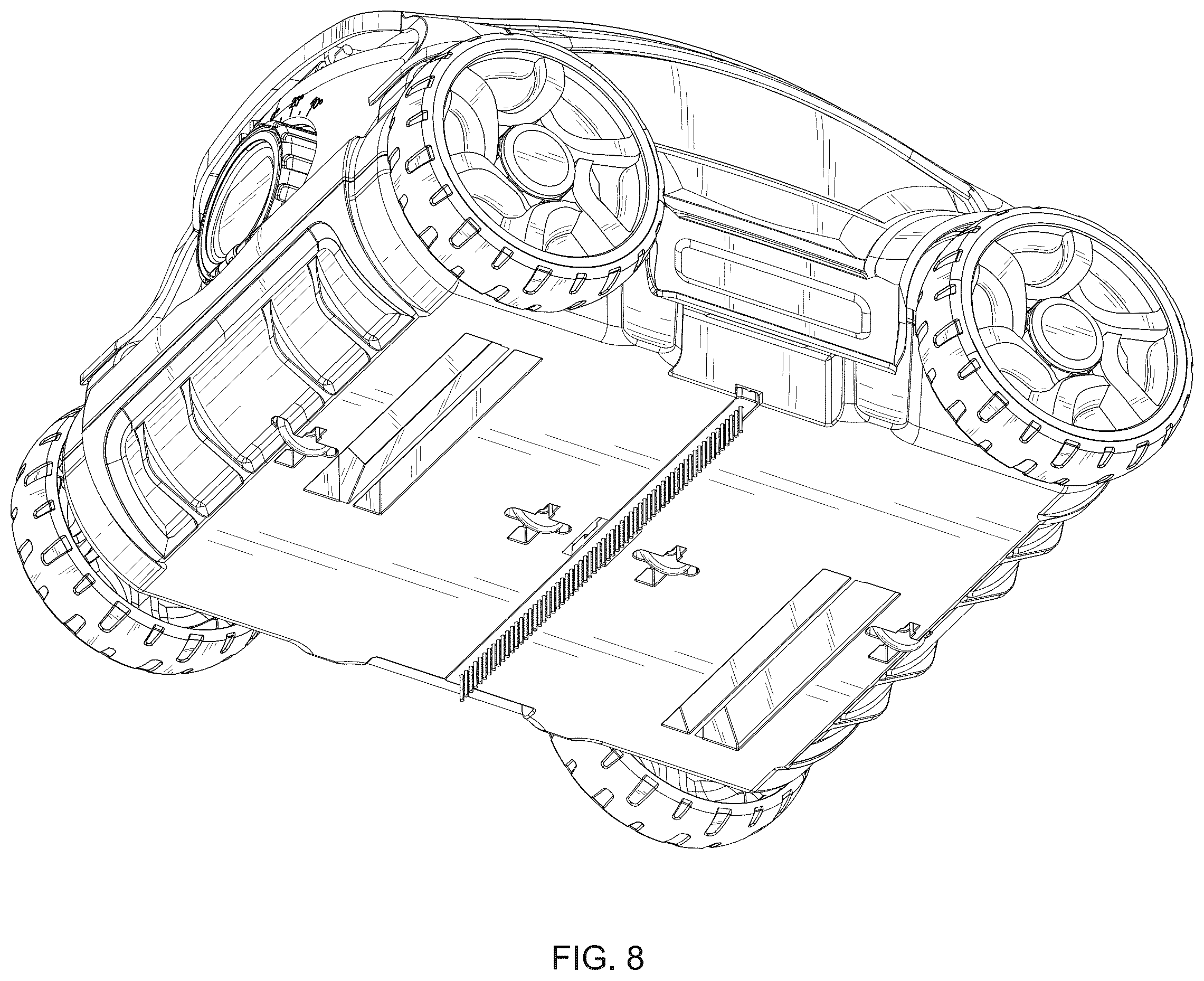 Patent USD1124549 Figure 8 – Pool cleaning device
