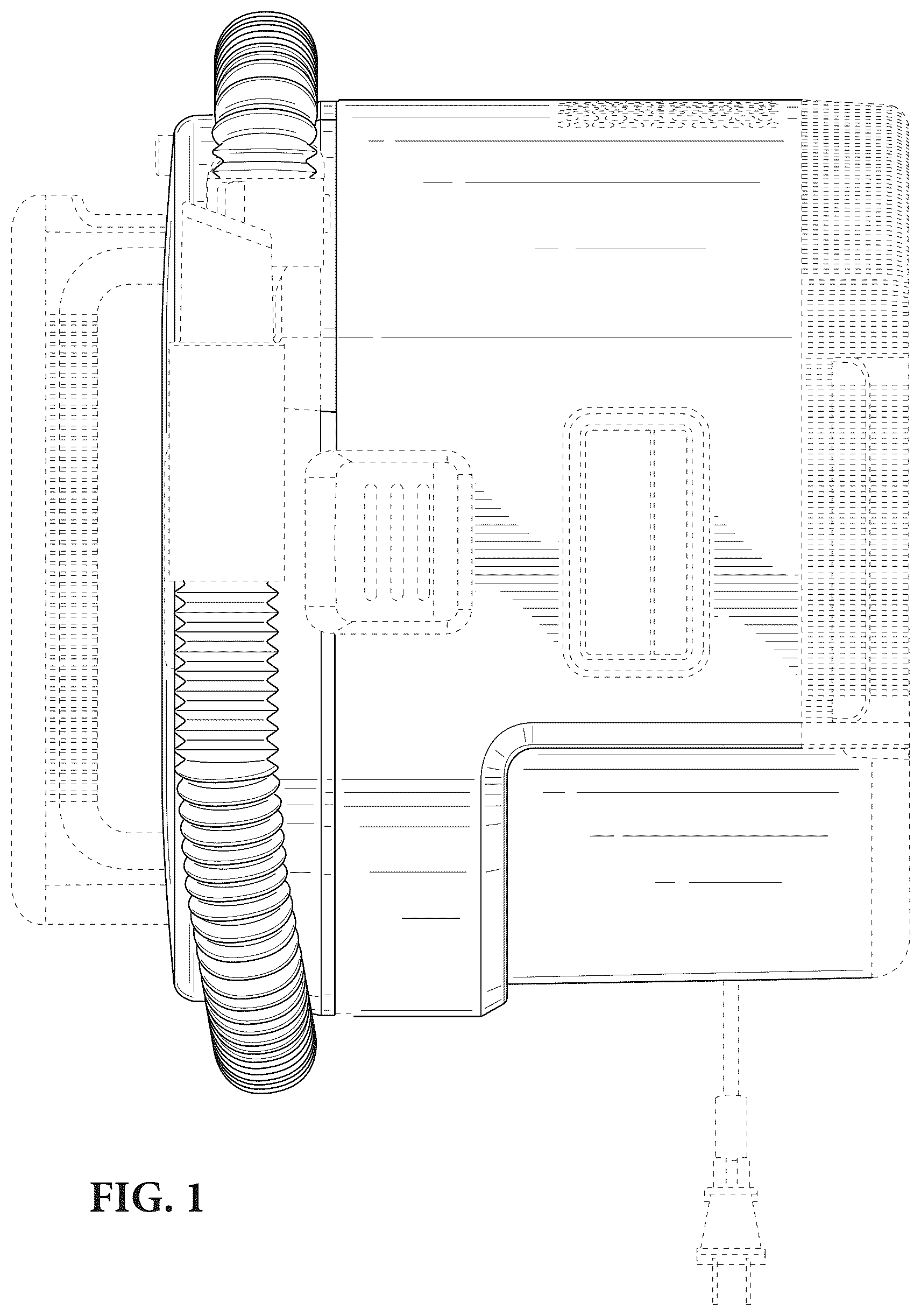 Patent USD1124550 Figure 1 – Vacuum cleaner