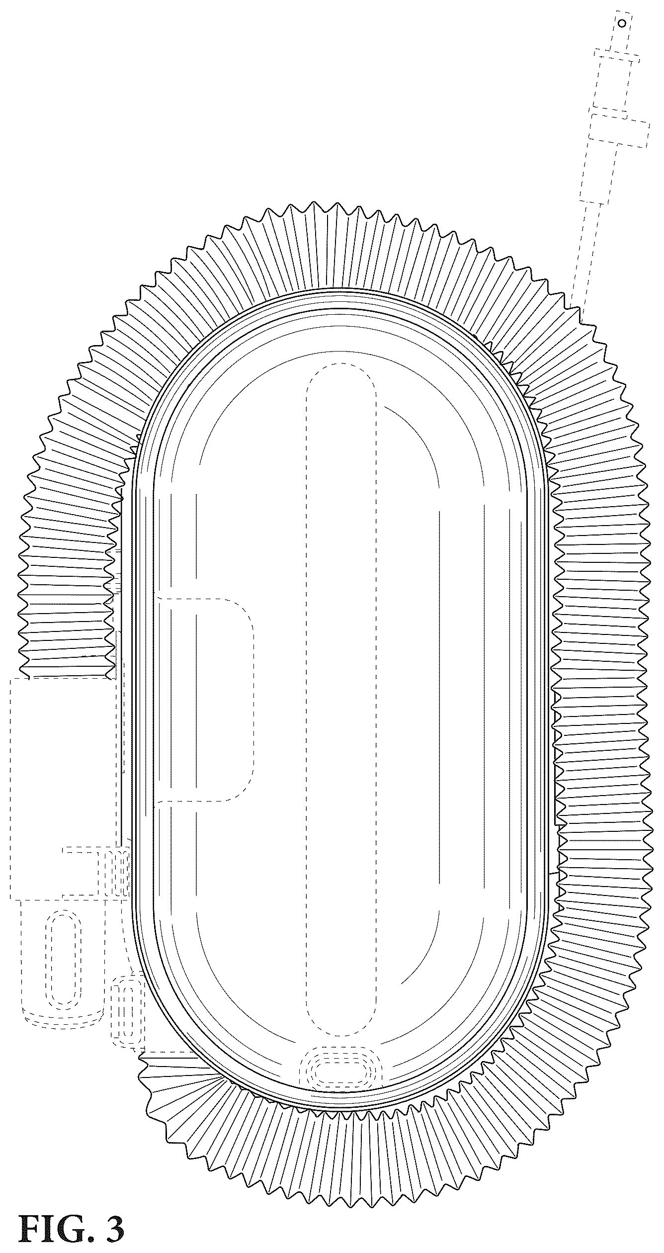 Patent USD1124550 Figure 3 – Vacuum cleaner