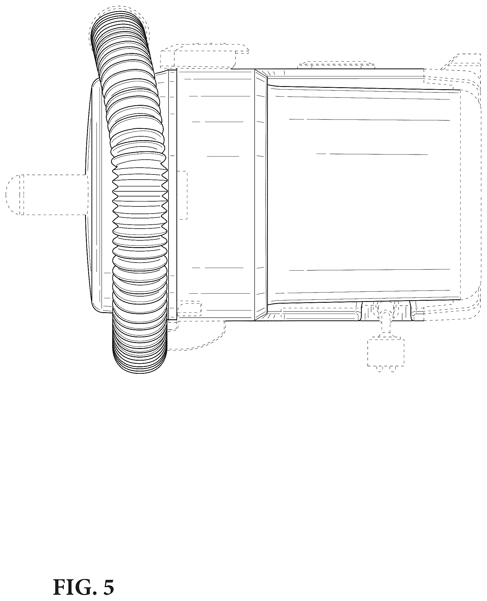 Patent USD1124550 Figure 5 – Vacuum cleaner