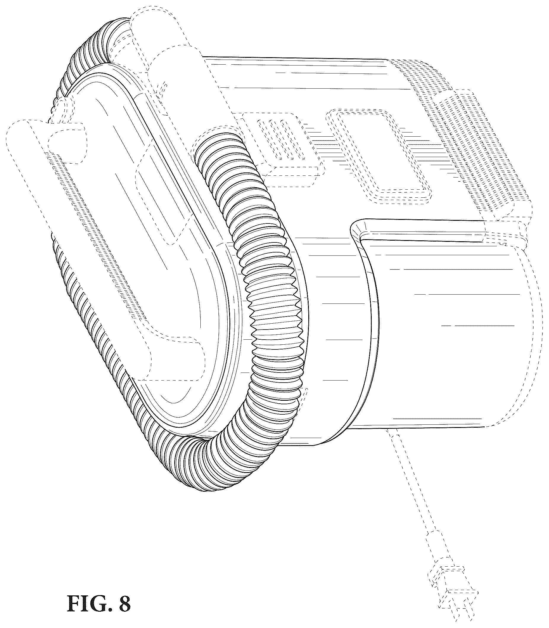 Patent USD1124550 Figure 8 – Vacuum cleaner