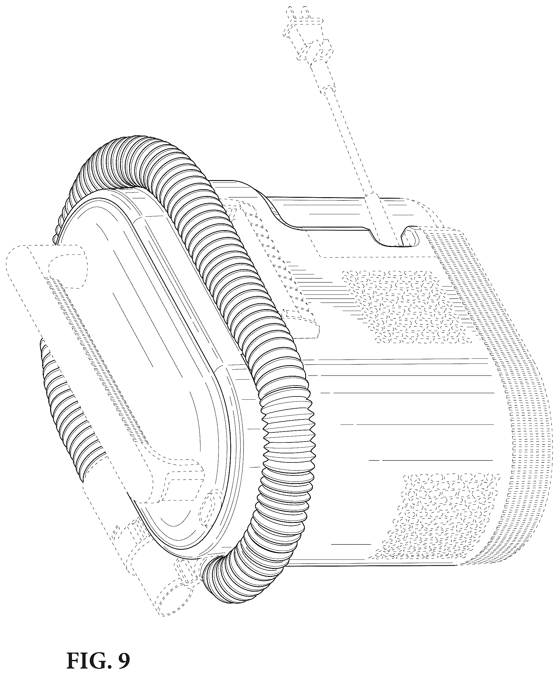 Patent USD1124550 Figure 9 – Vacuum cleaner
