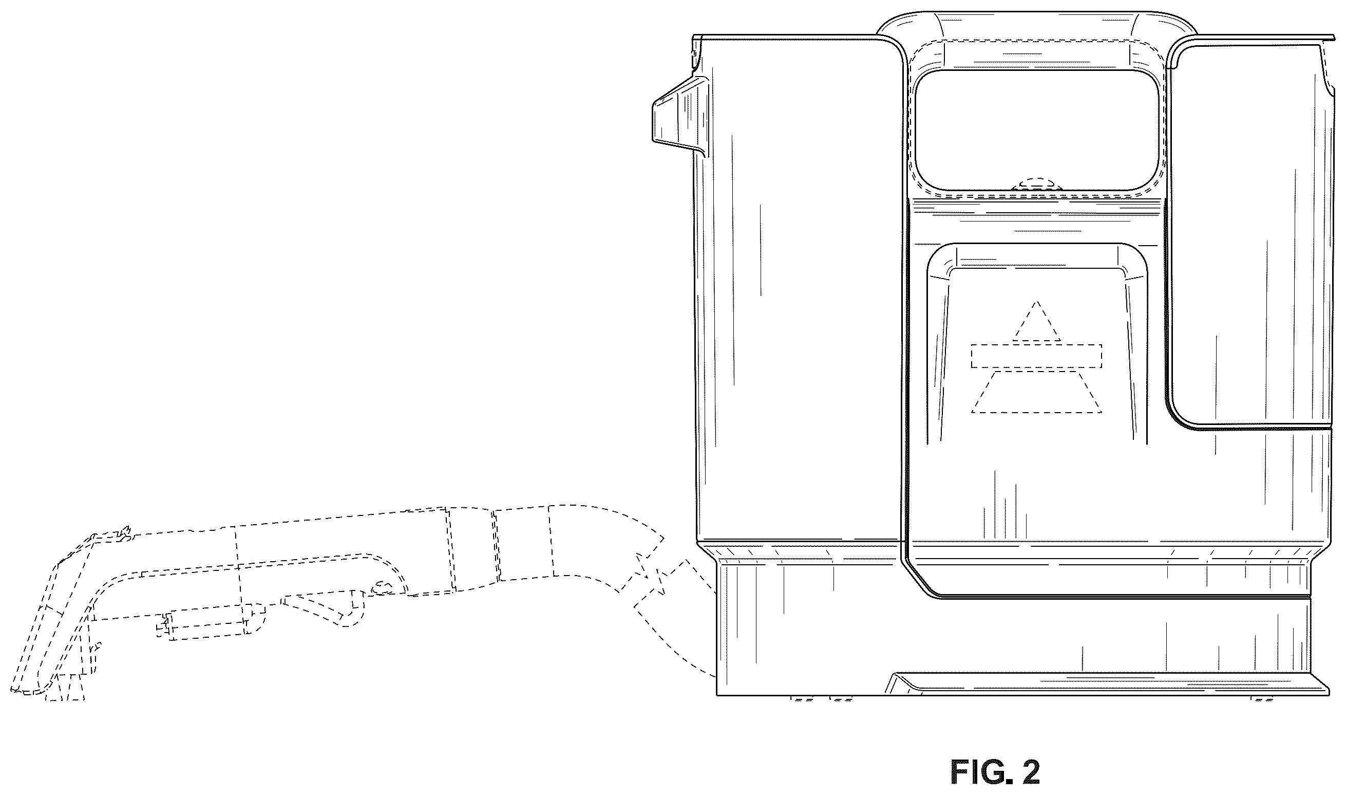 Patent USD1124551 Figure 2 – Portable cleaning appliance