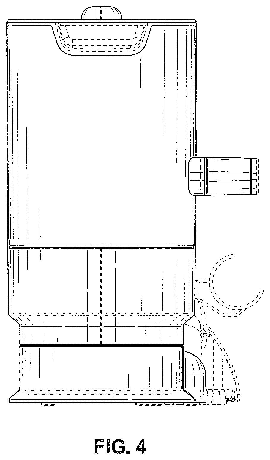 Patent USD1124551 Figure 4 – Portable cleaning appliance
