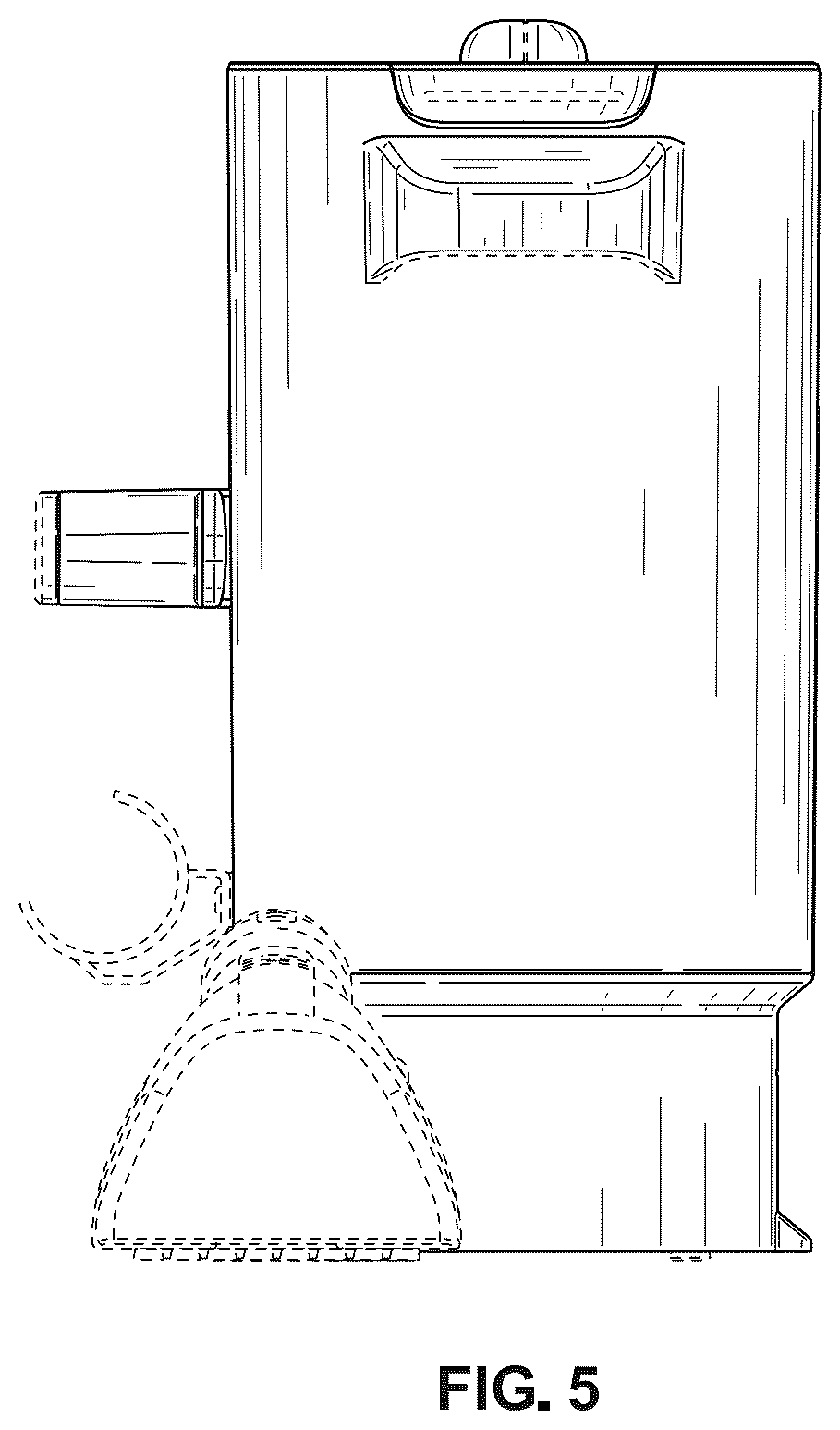 Patent USD1124551 Figure 5 – Portable cleaning appliance