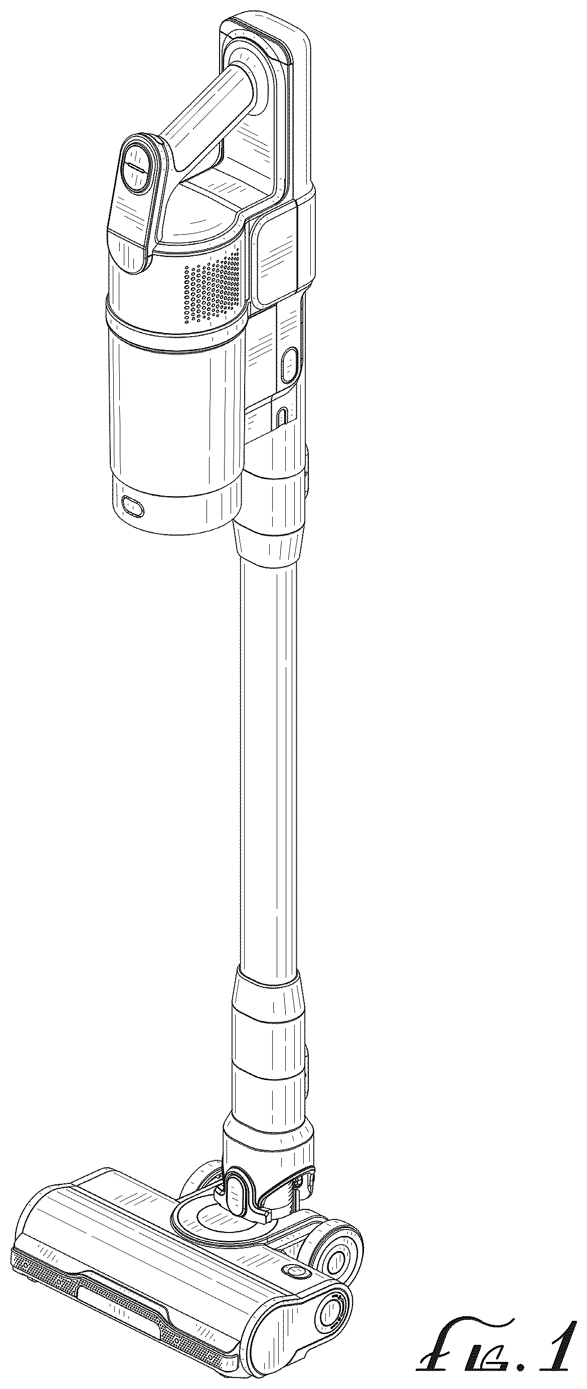 Patent USD1124552 Figure 1 – Vacuum cleaner