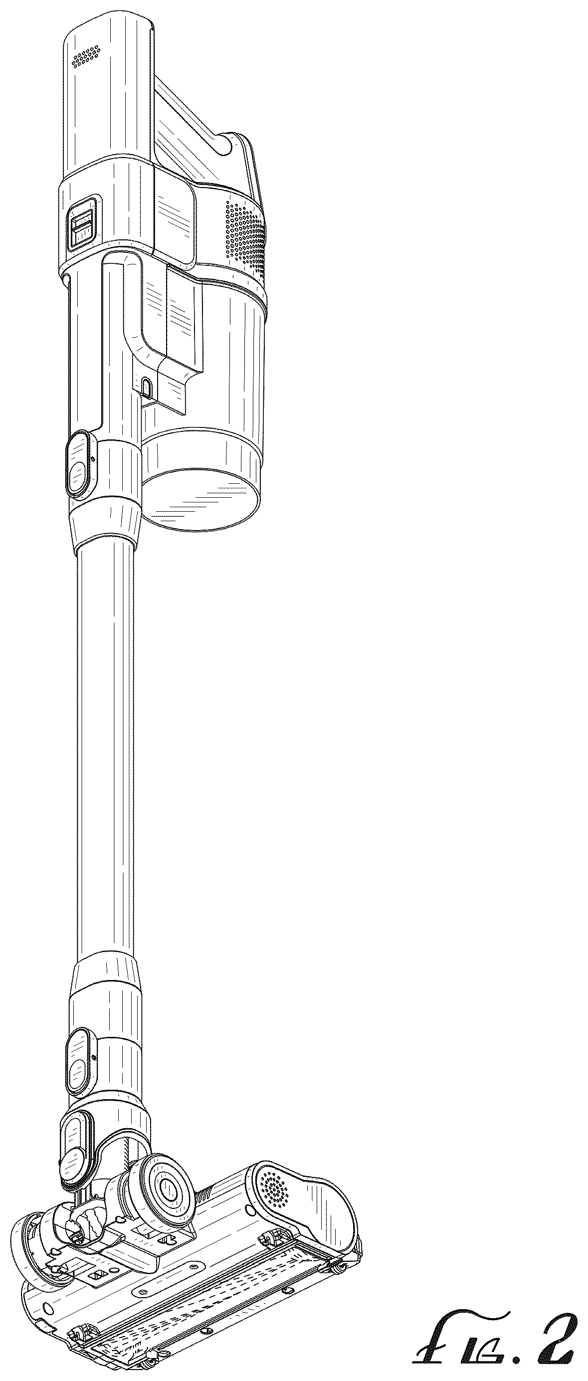Patent USD1124552 Figure 2 – Vacuum cleaner