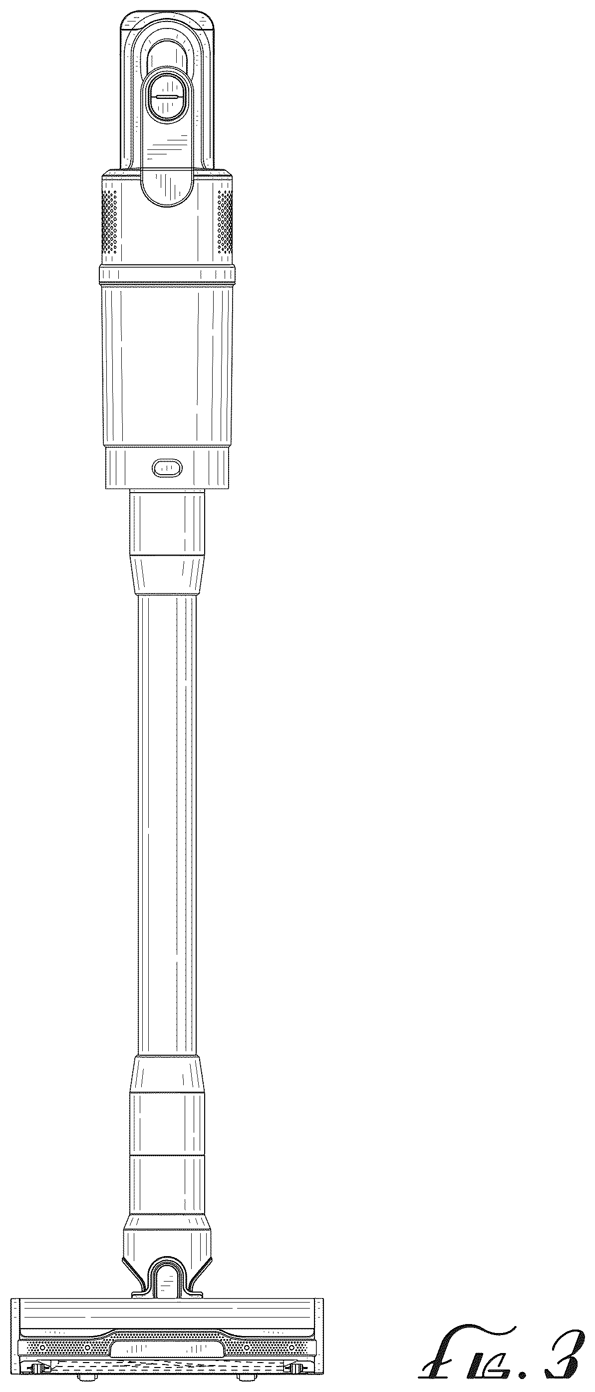Patent USD1124552 Figure 3 – Vacuum cleaner