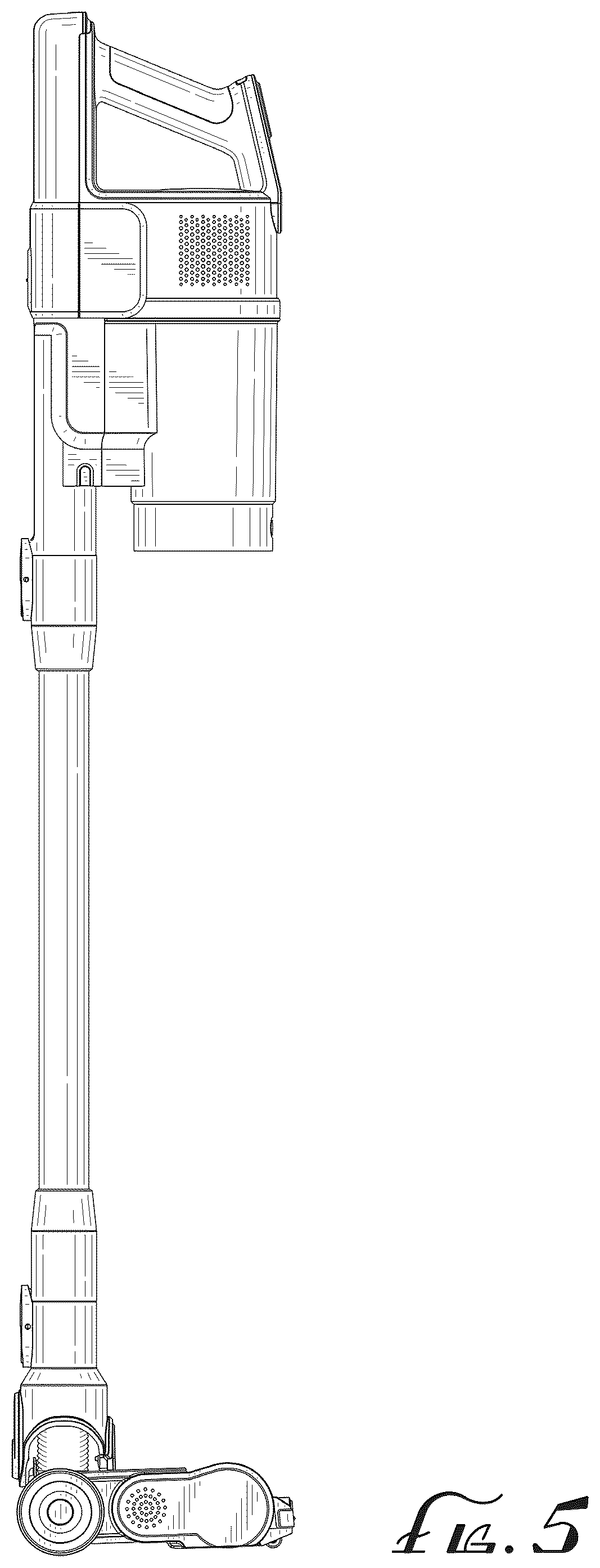 Patent USD1124552 Figure 5 – Vacuum cleaner