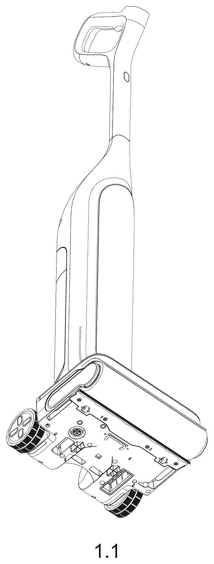 Patent USD1124553 Figure 1 – Floor cleaning appliance