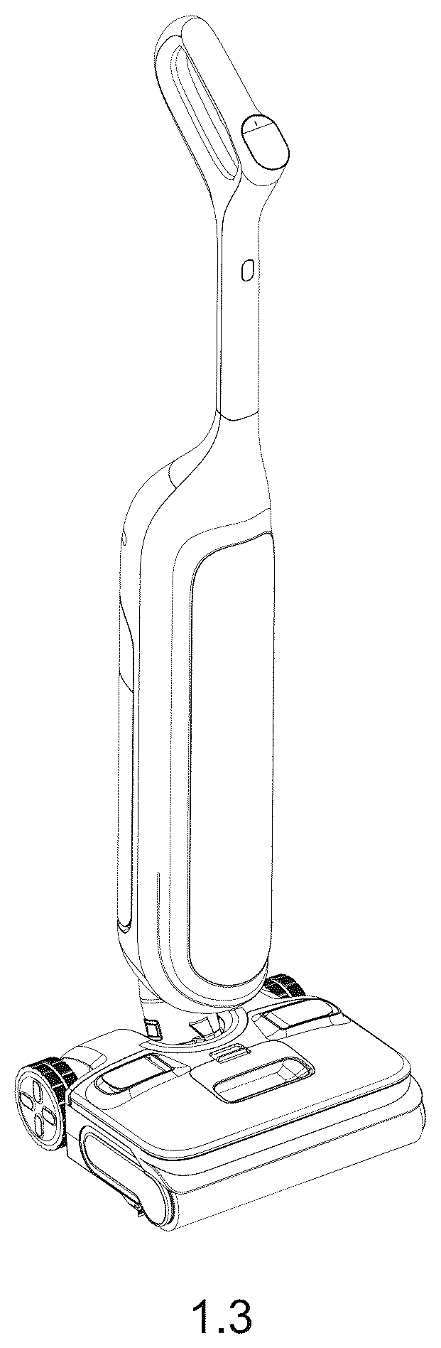 Patent USD1124553 Figure 3 – Floor cleaning appliance