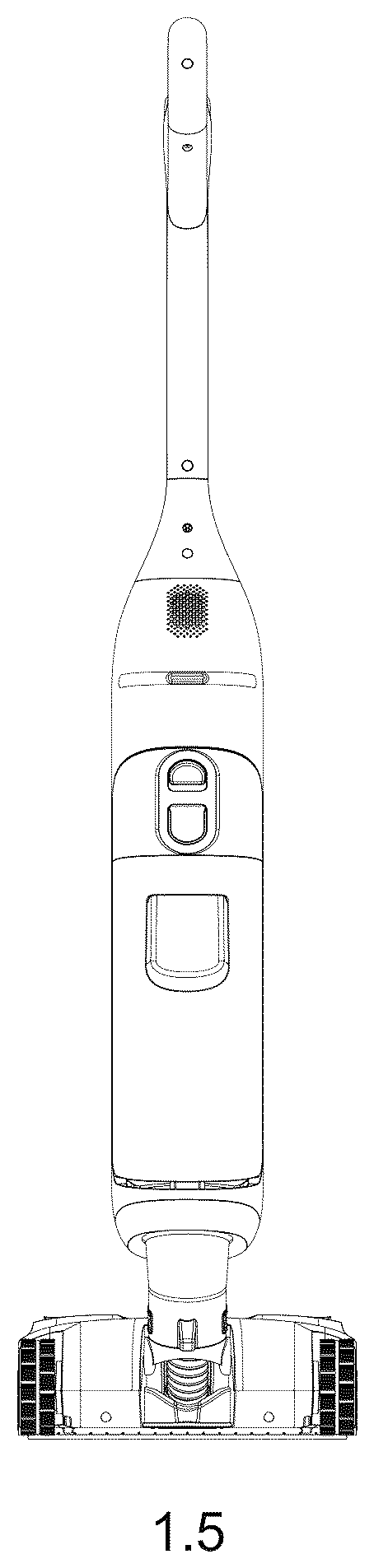 Patent USD1124553 Figure 5 – Floor cleaning appliance