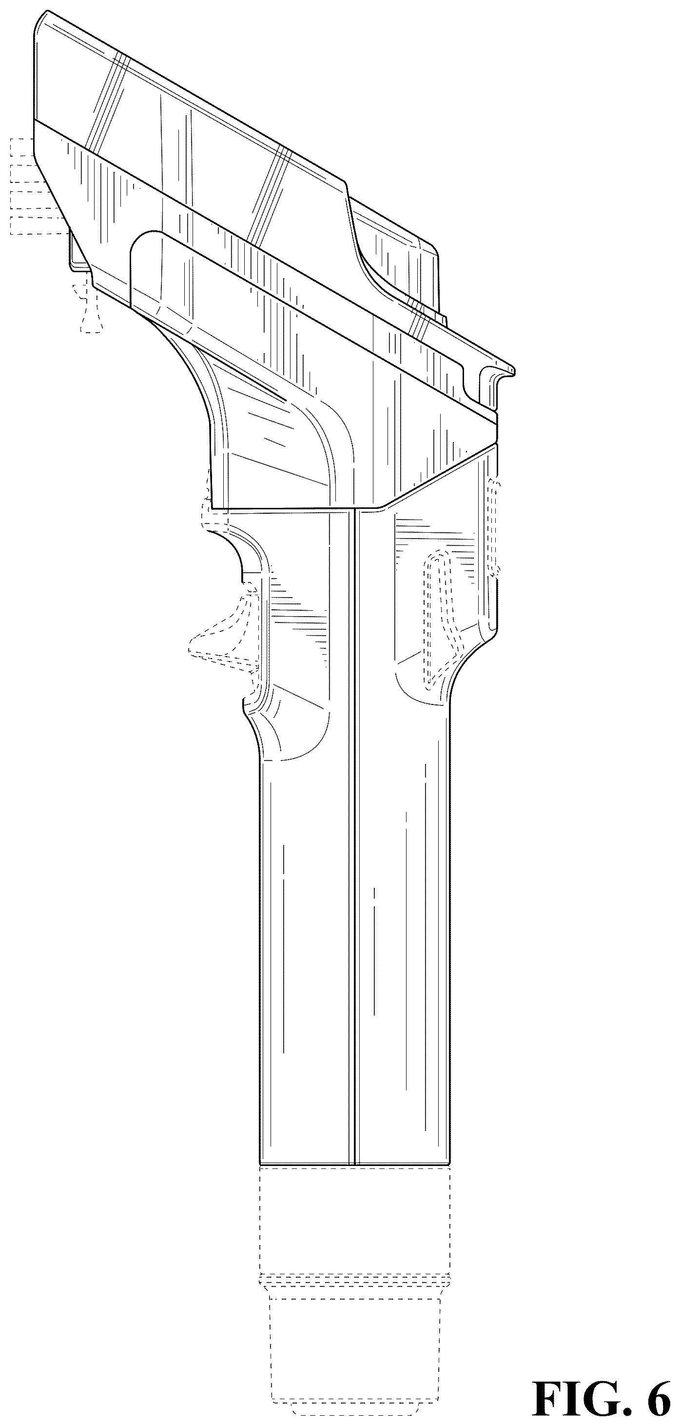 Patent USD1124554 Figure 6 – Surface cleaning tool