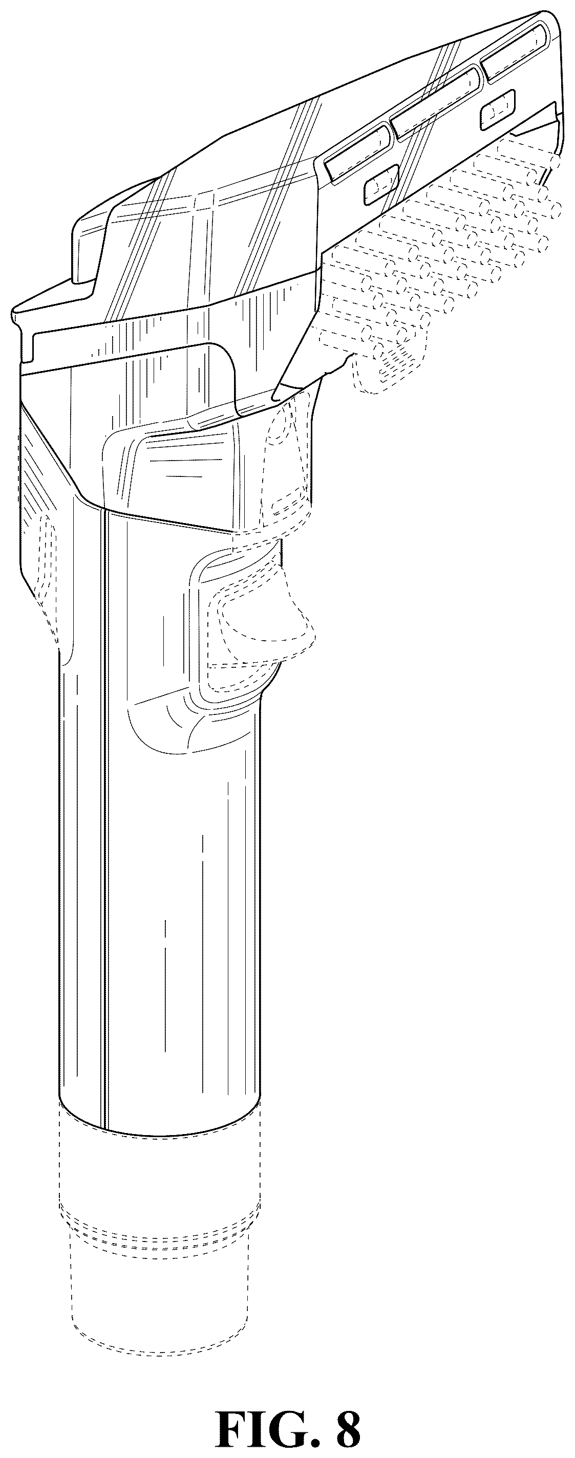 Patent USD1124554 Figure 8 – Surface cleaning tool