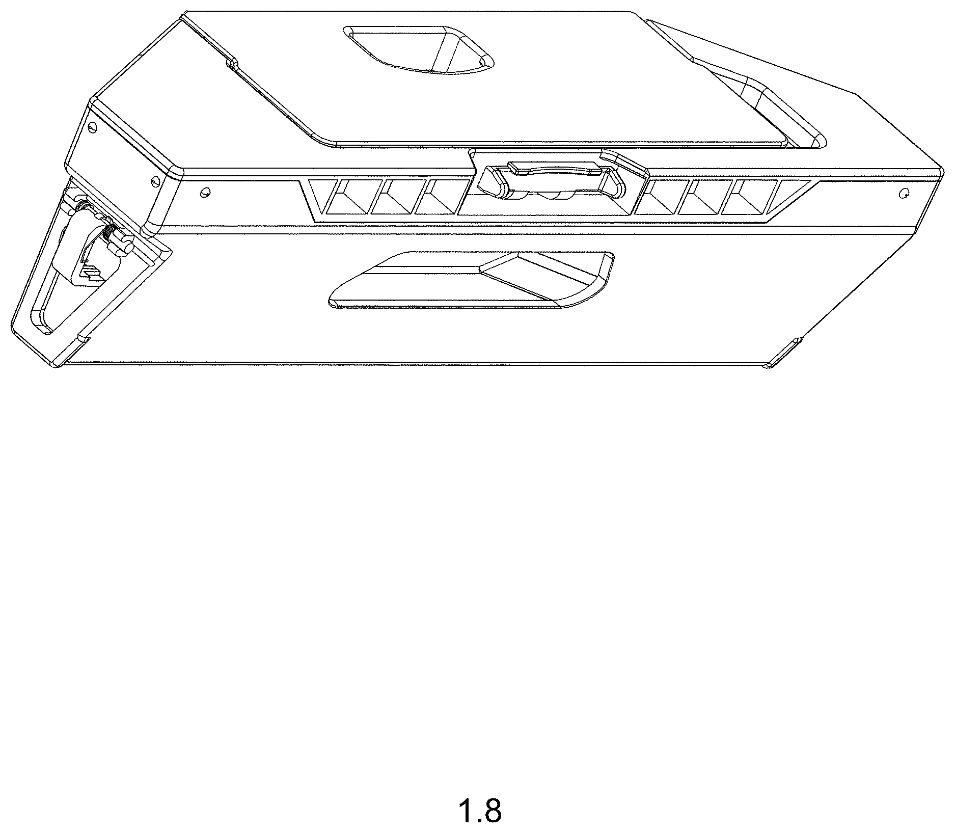 Patent USD1124556 Figure 6 – Dust box for cleaning appliance