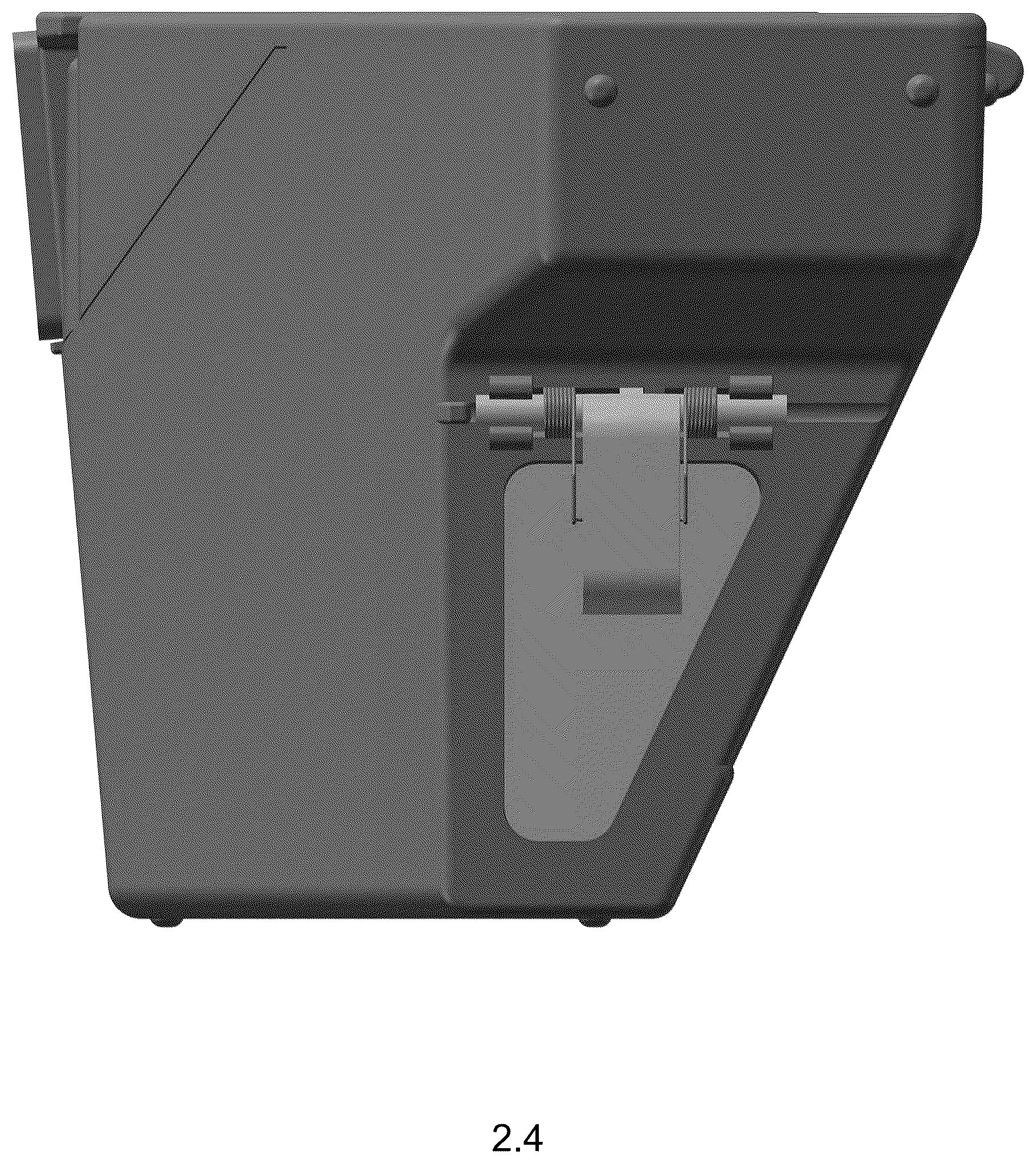 Patent USD1124556 Figure 9 – Dust box for cleaning appliance