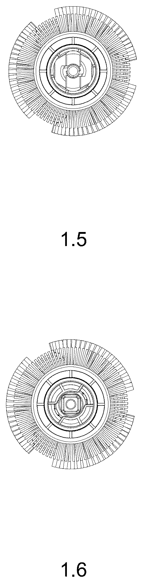 Patent USD1124557 Figure 3 – Rolling brush of cleaning robot