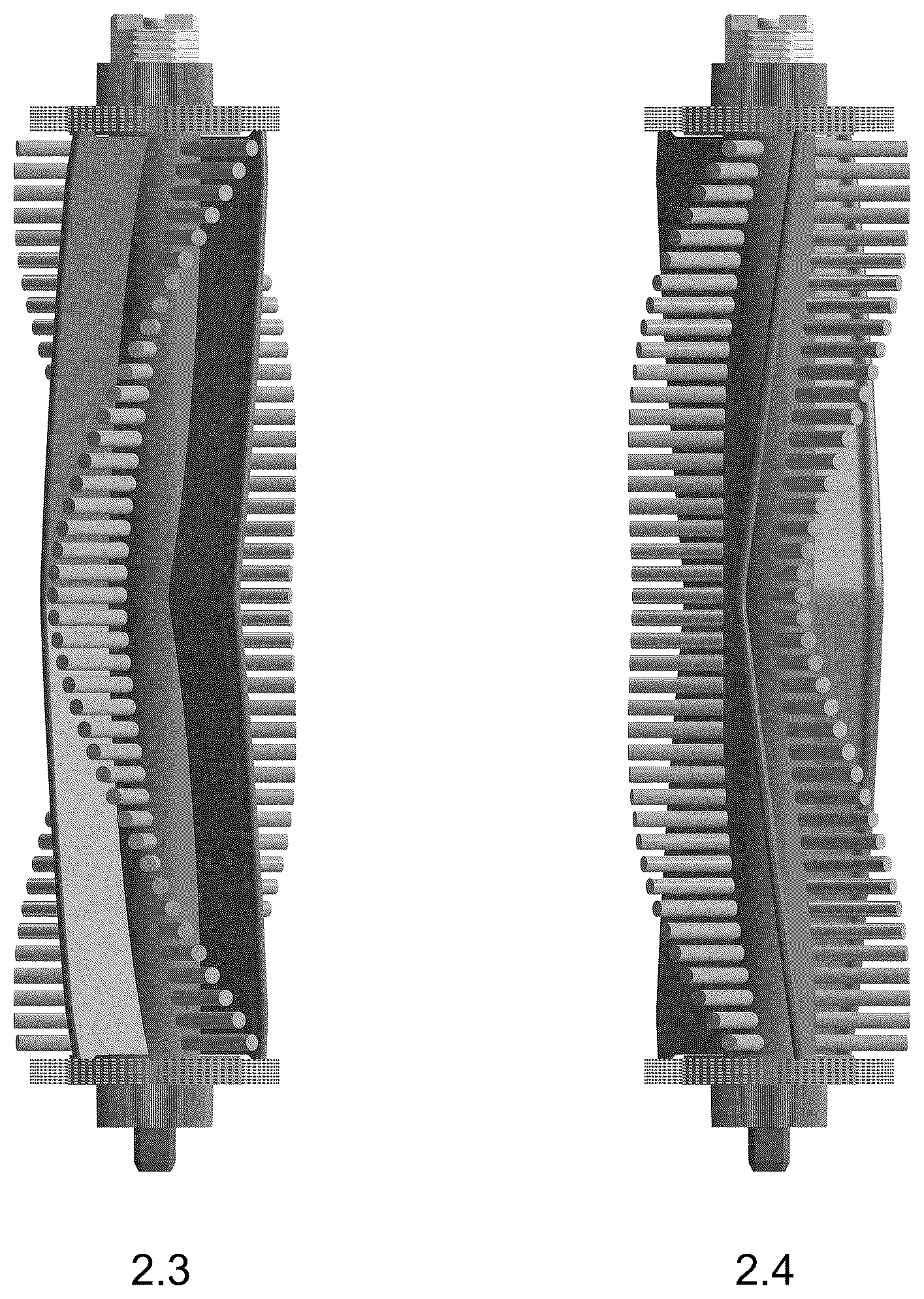 Patent USD1124557 Figure 6 – Rolling brush of cleaning robot
