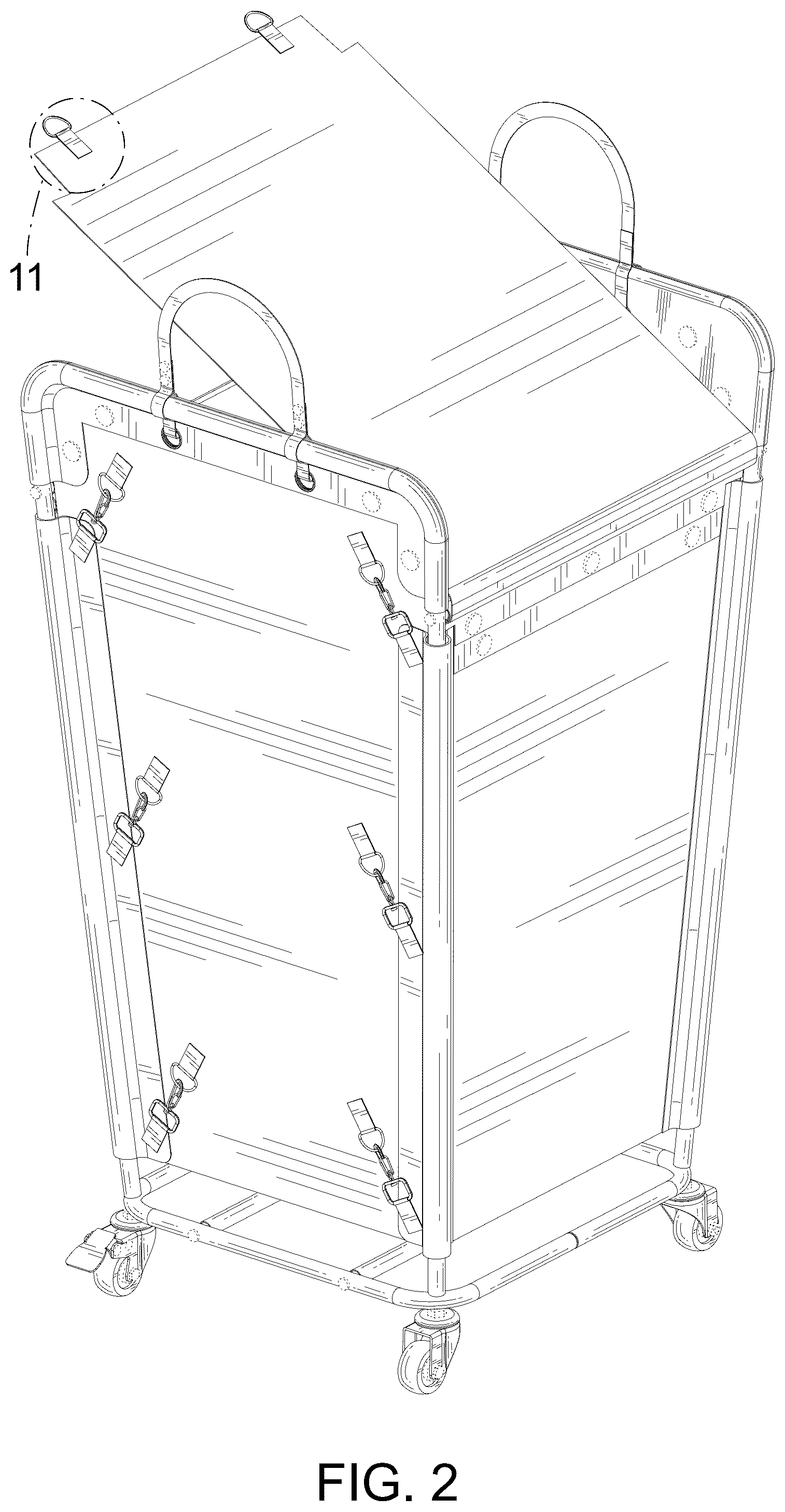 Patent USD1124558 Figure 2 – Dirty clothes basket