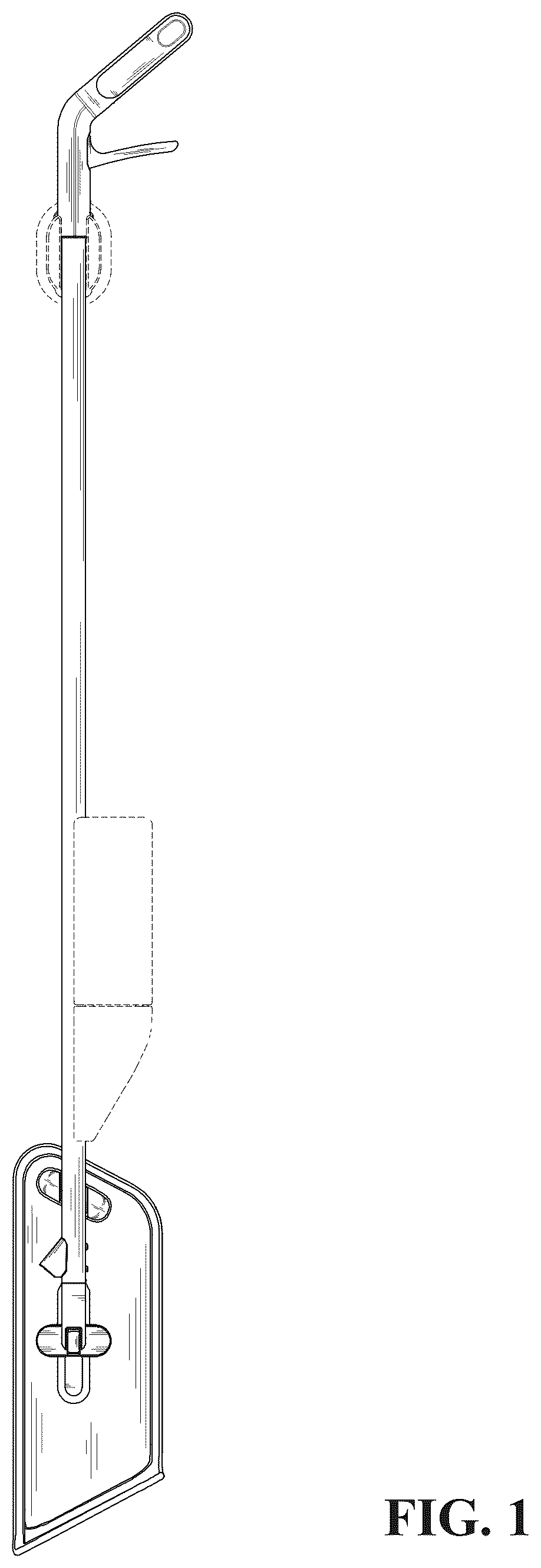 Patent USD1124560 Figure 1 – Mop with spray