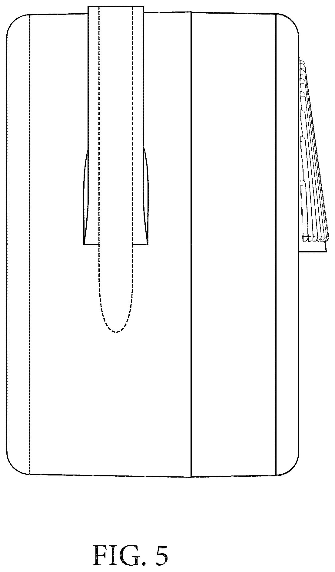 Patent USD1124563 Figure 5 – Waste disposal device