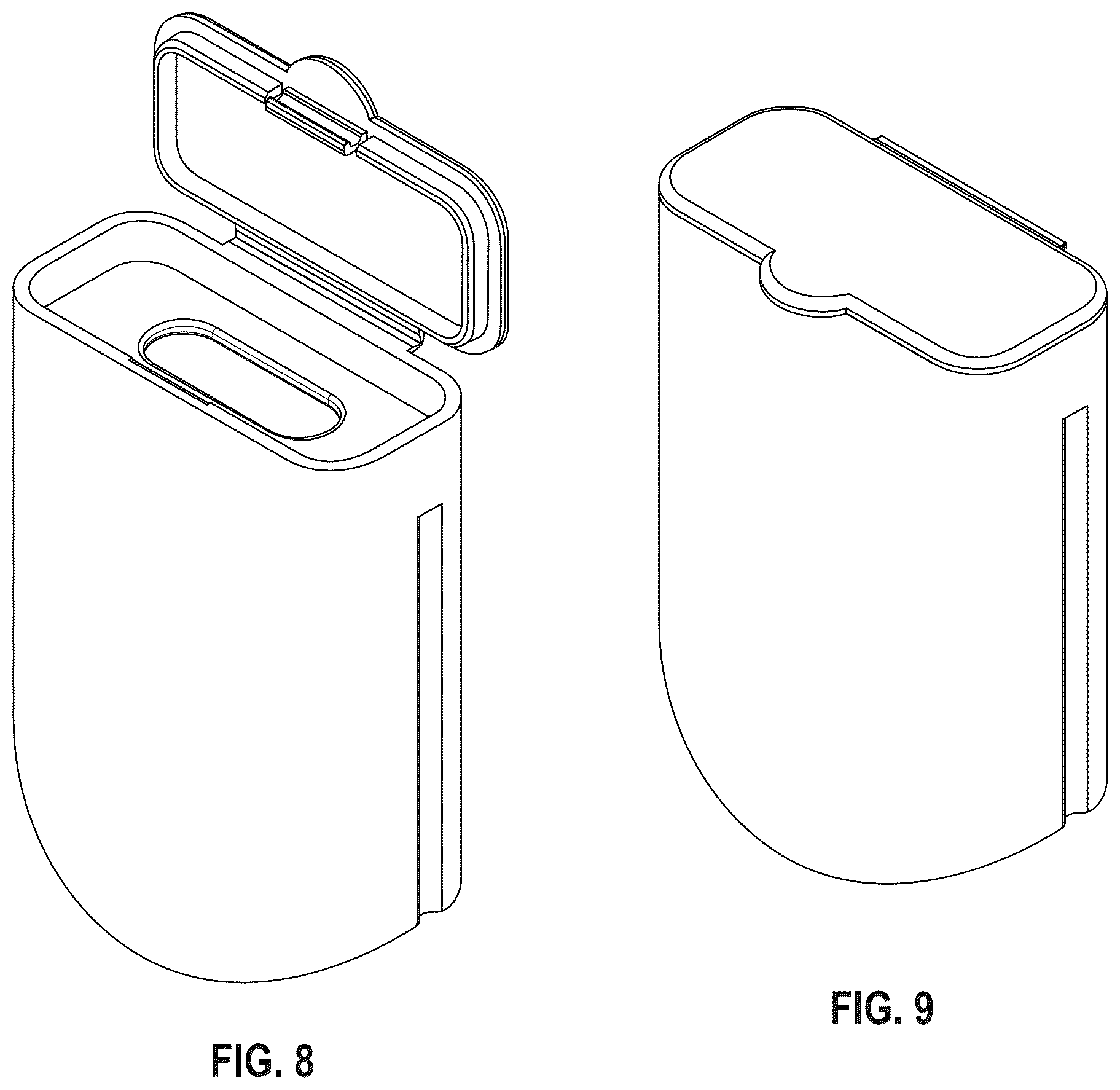 Patent USD1124564 Figure 7 – Contact lens disposal container