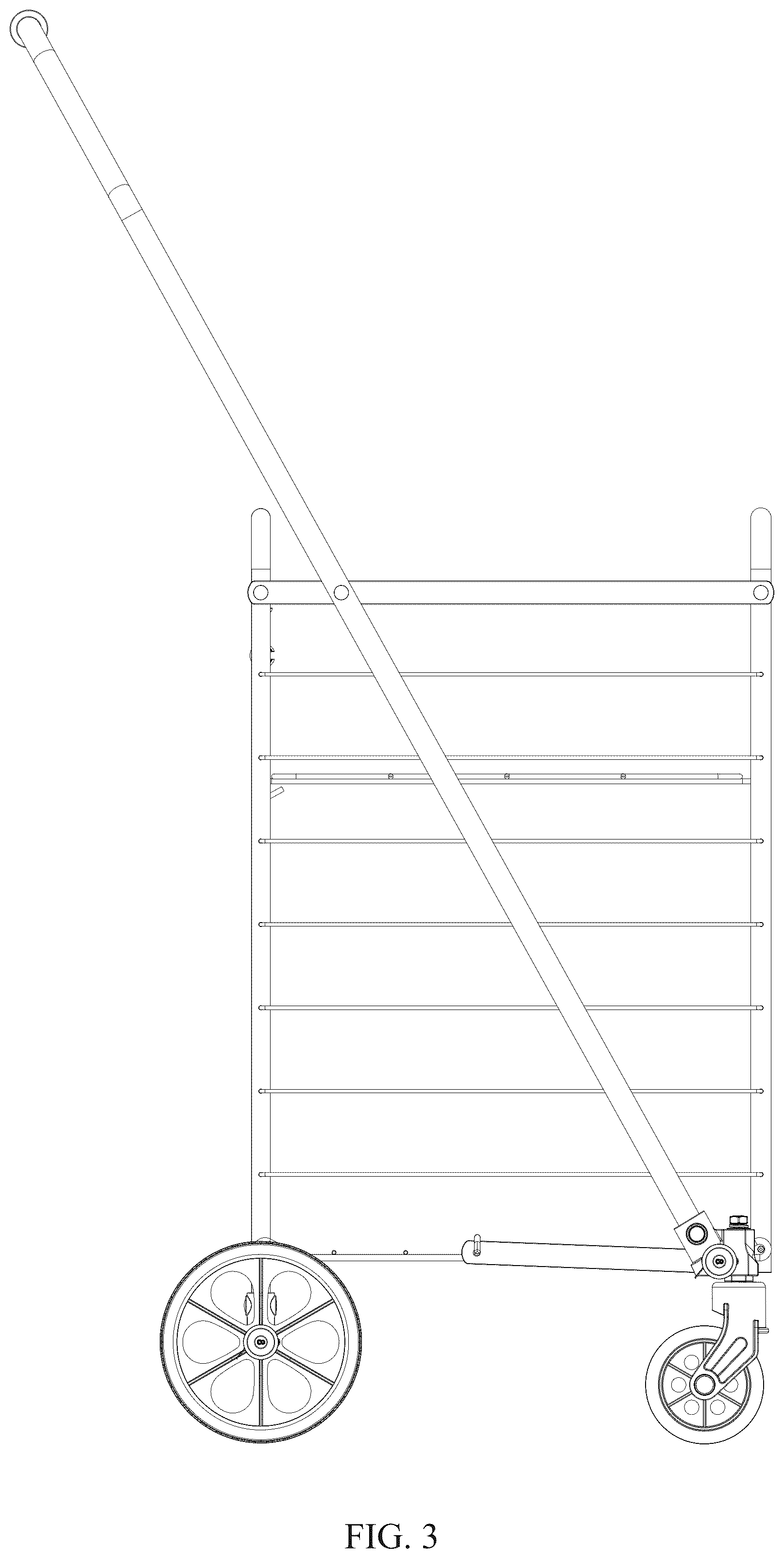 Patent USD1124565 Figure 3 – Shopping cart