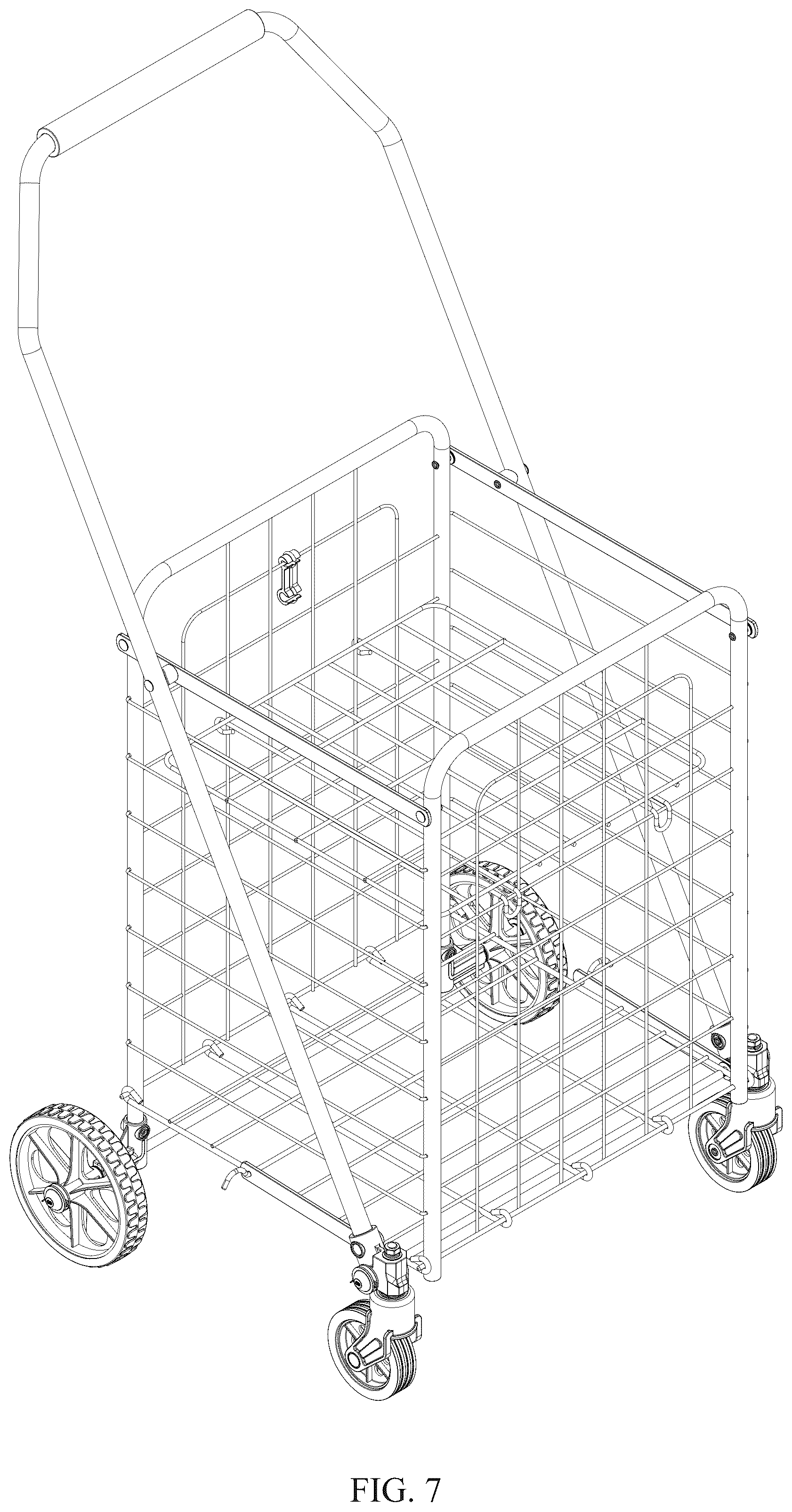 Patent USD1124565 Figure 7 – Shopping cart