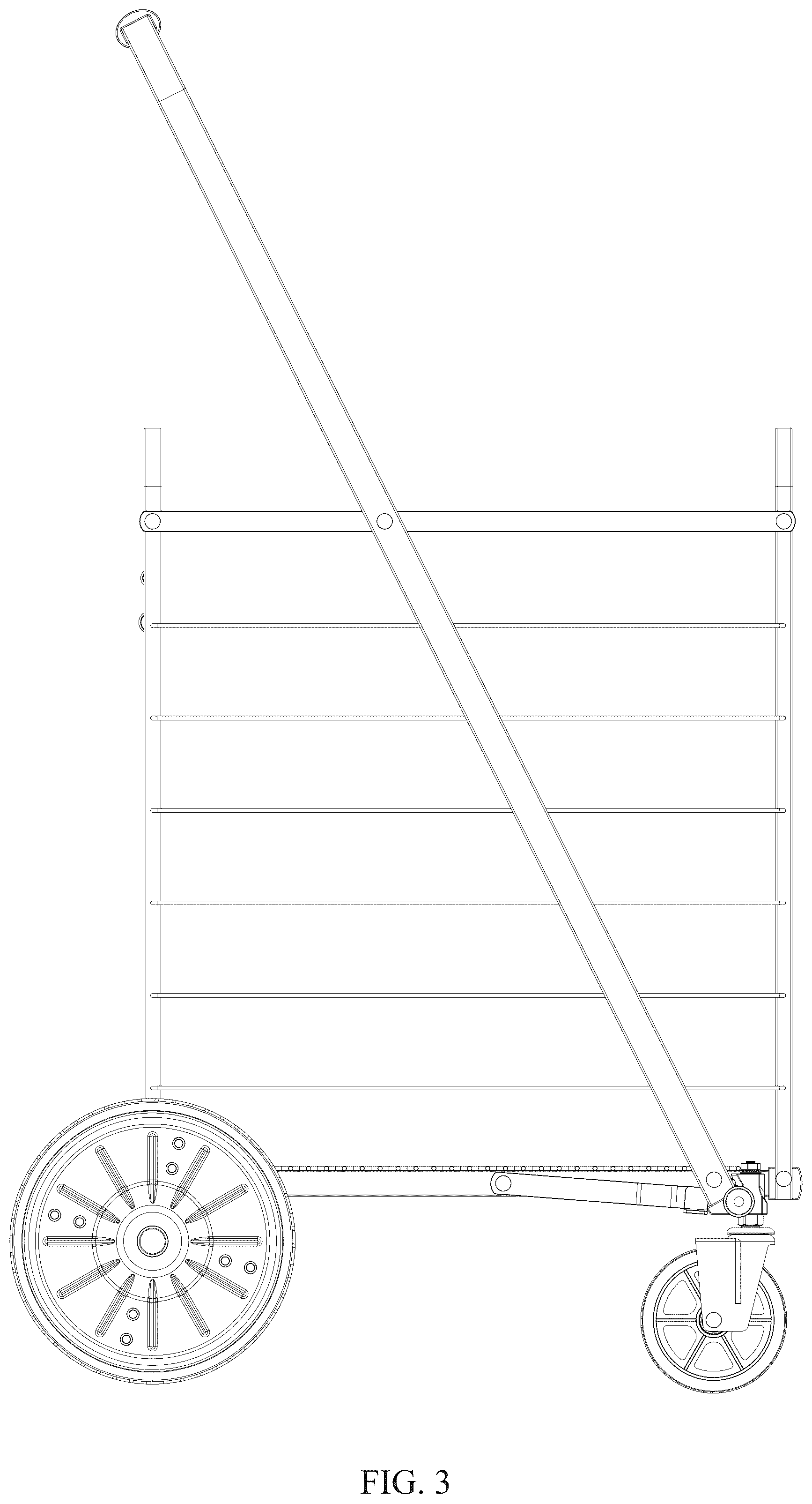 Patent USD1124566 Figure 3 – Shopping cart