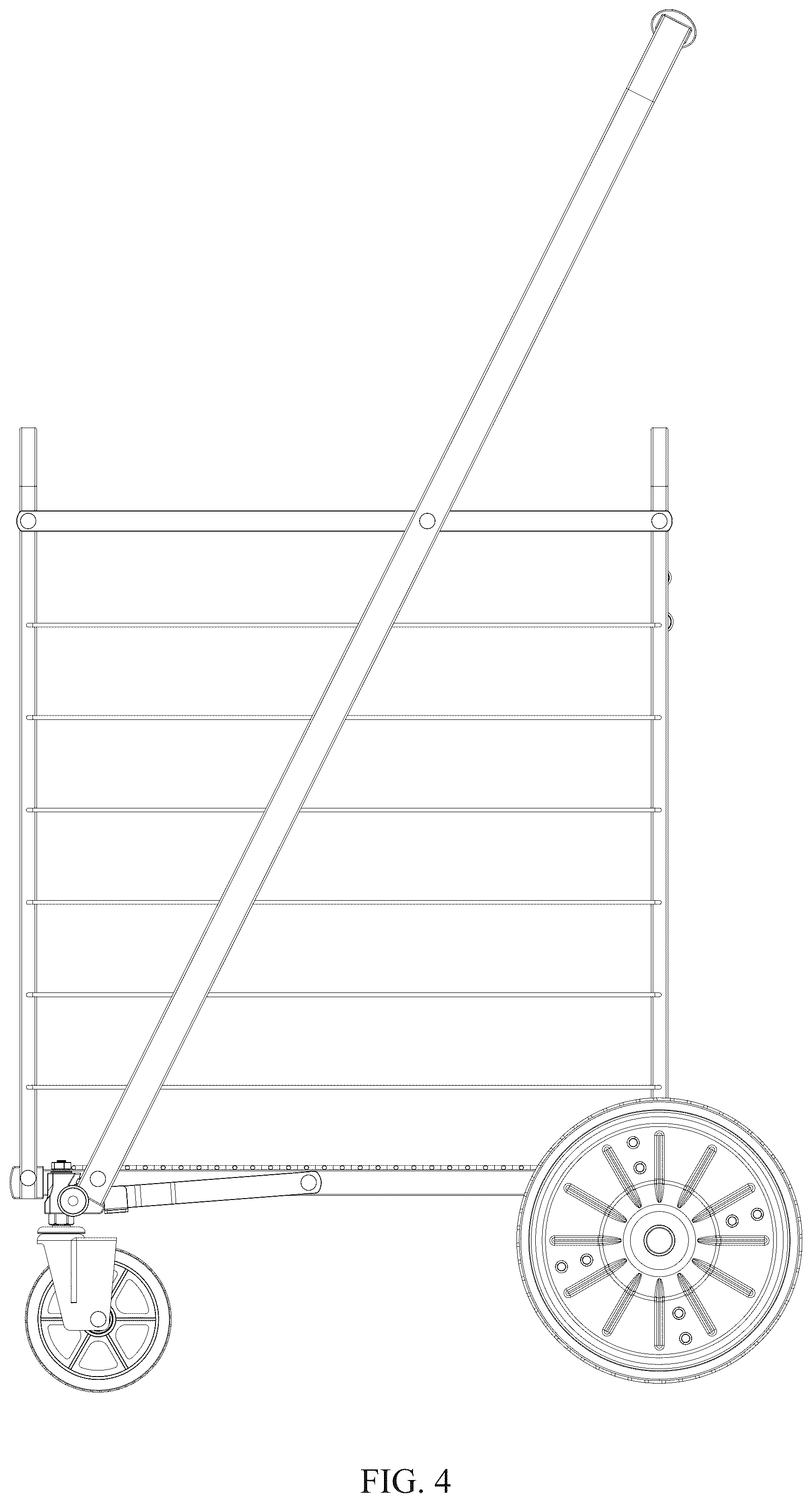 Patent USD1124566 Figure 4 – Shopping cart