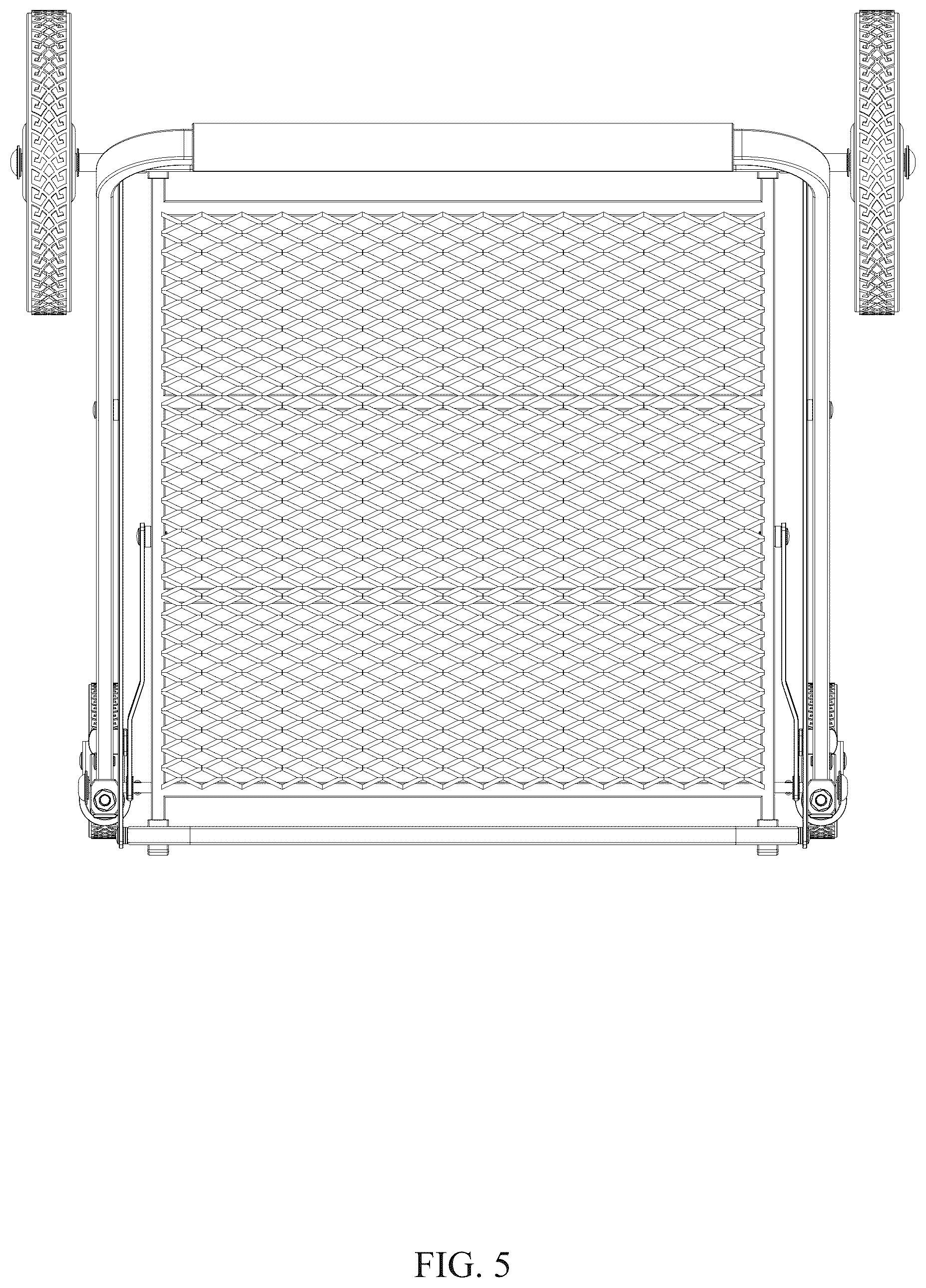 Patent USD1124566 Figure 5 – Shopping cart