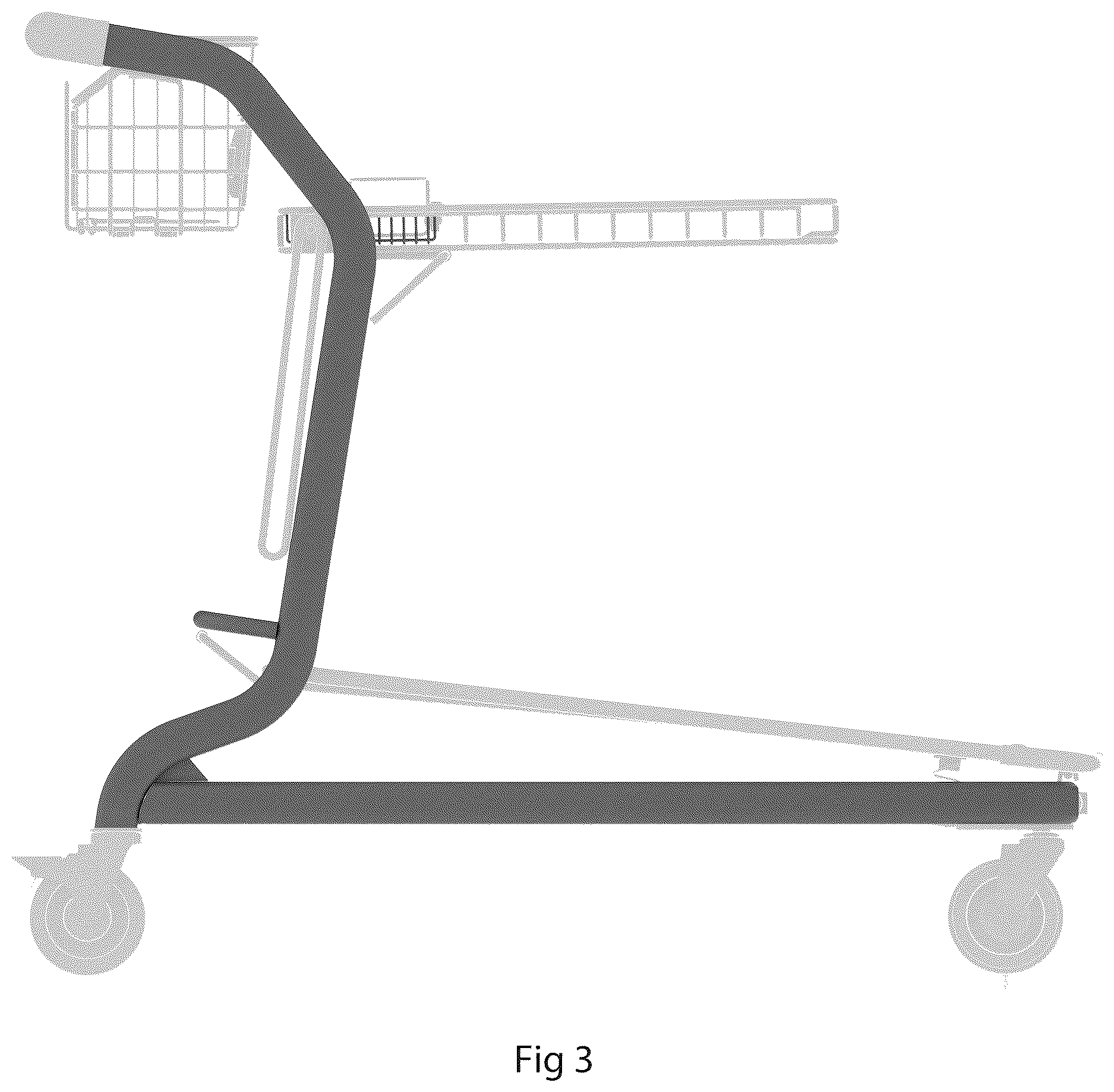 Patent USD1124568 Figure 3 – Cart frame