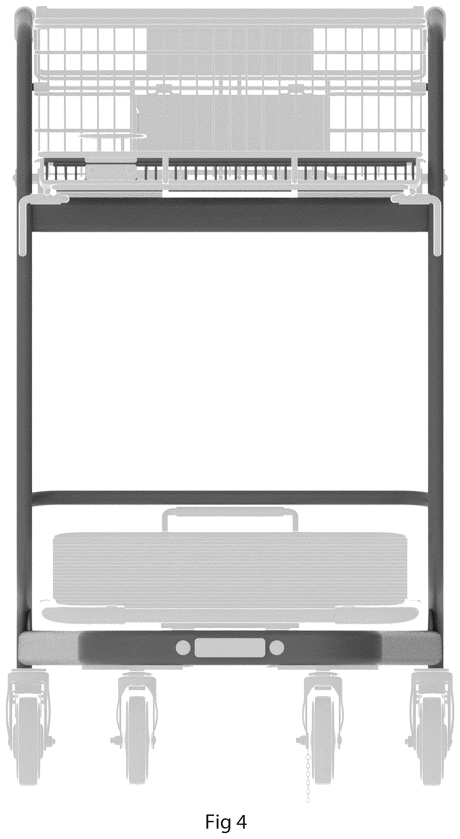 Patent USD1124568 Figure 4 – Cart frame
